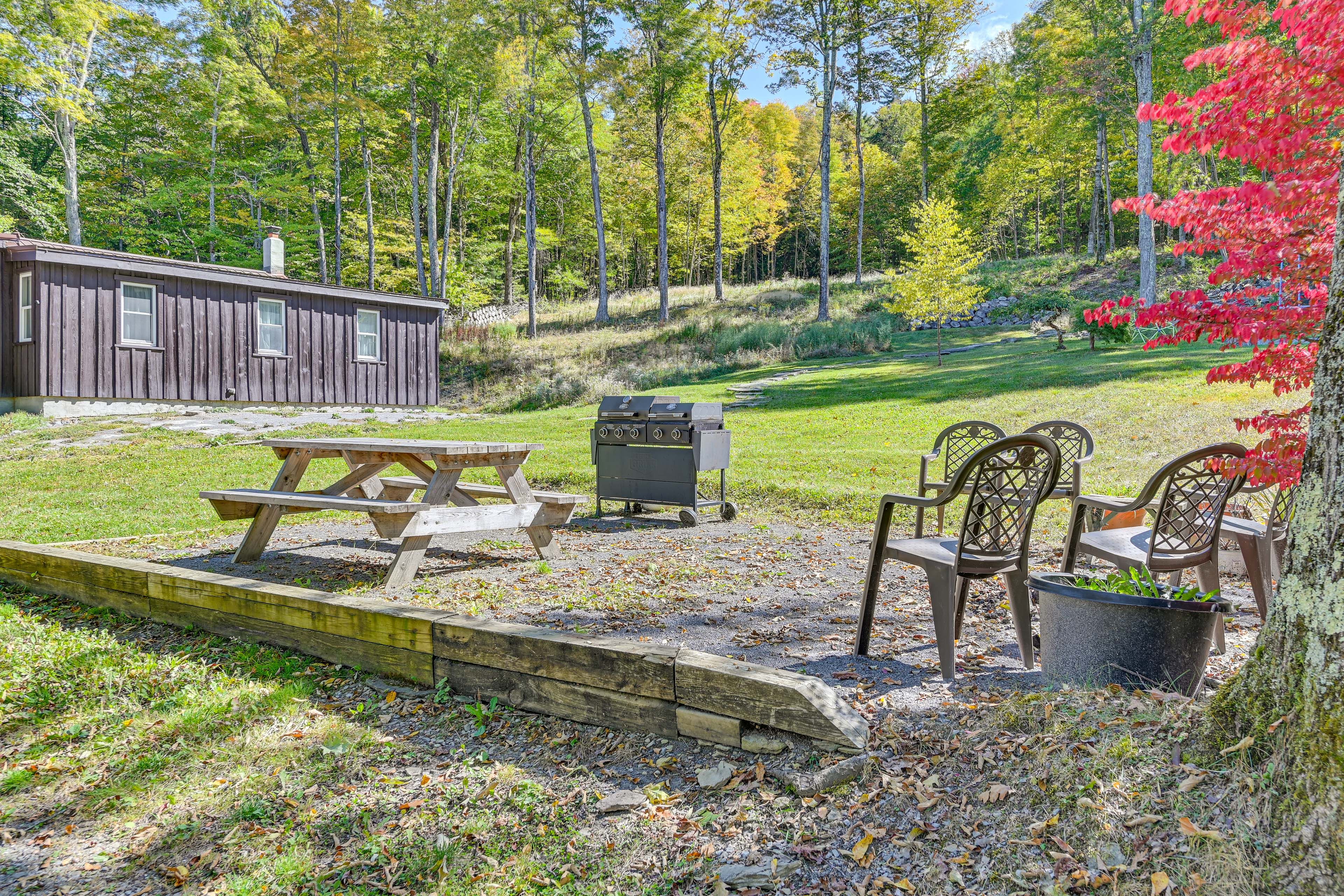 House Exterior | Gravel Patio | Picnic Table | Gas Grill
