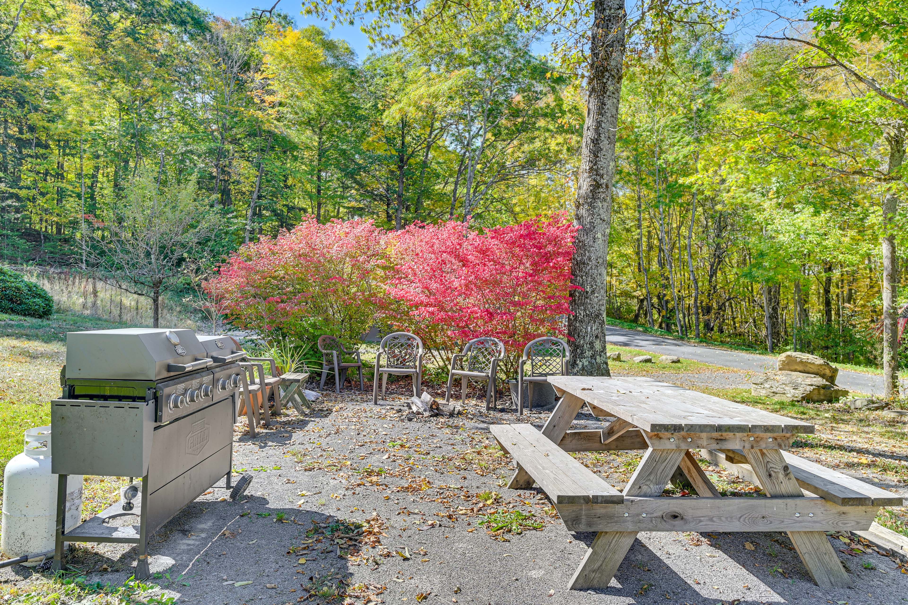 House Exterior | Gravel Patio | Picnic Table | Gas Grill