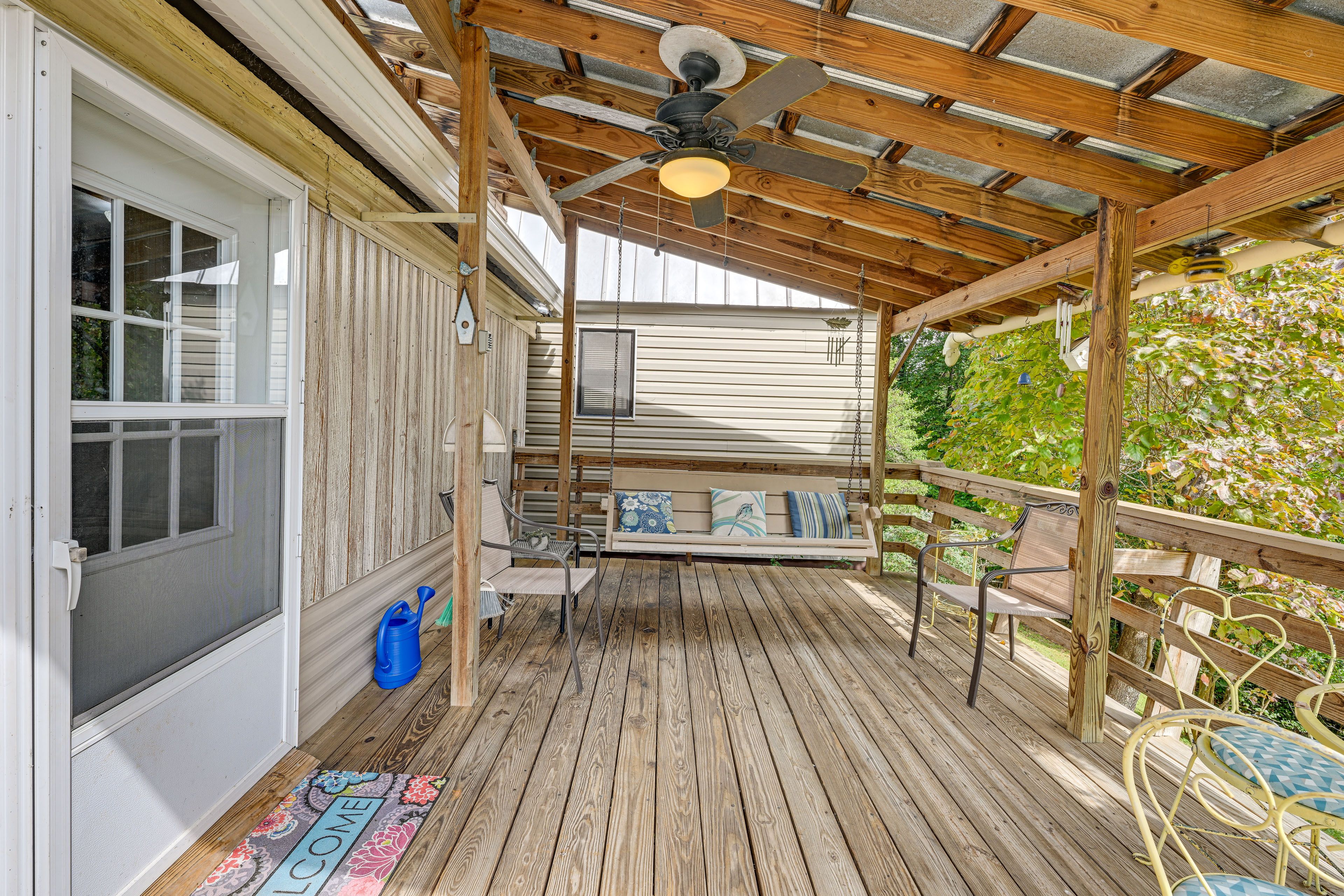 Porch w/ Swing & Seating | Mountain Views
