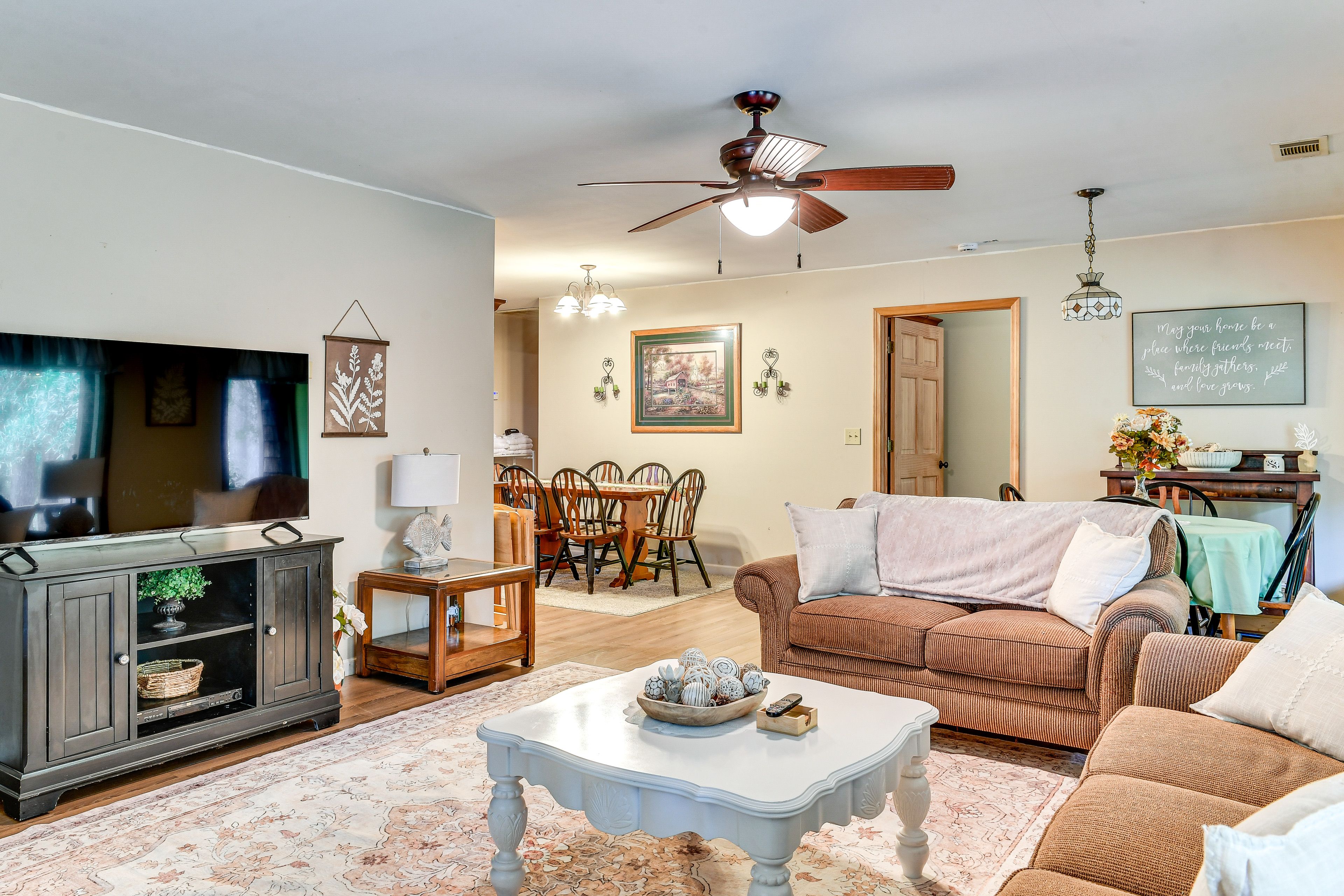 Living Room | Central A/C & Heating | Free WiFi | Single-Story Home