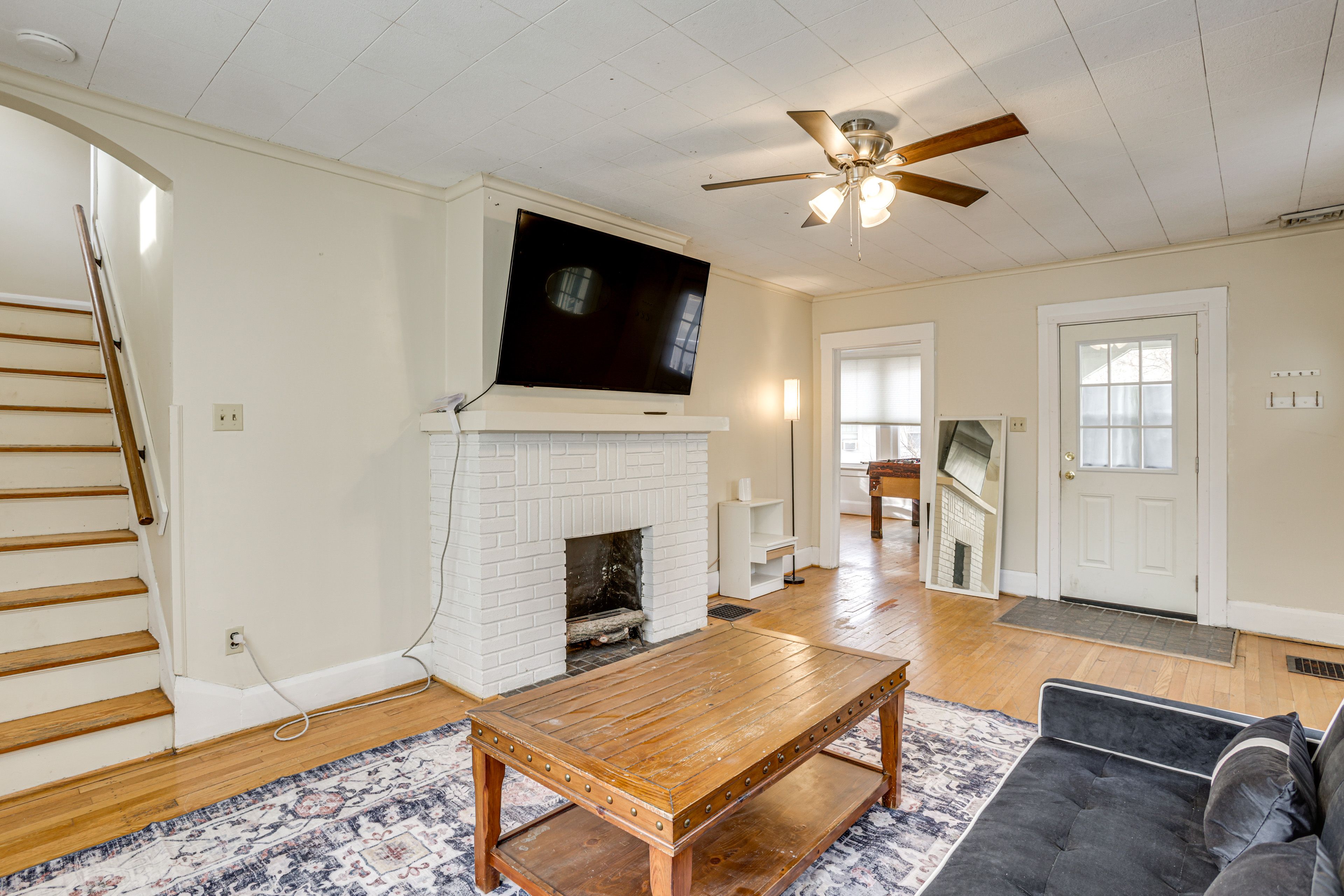 Living Room | Central A/C & Heat | Free WiFi | Full Sleeper Sofa | 1st Floor