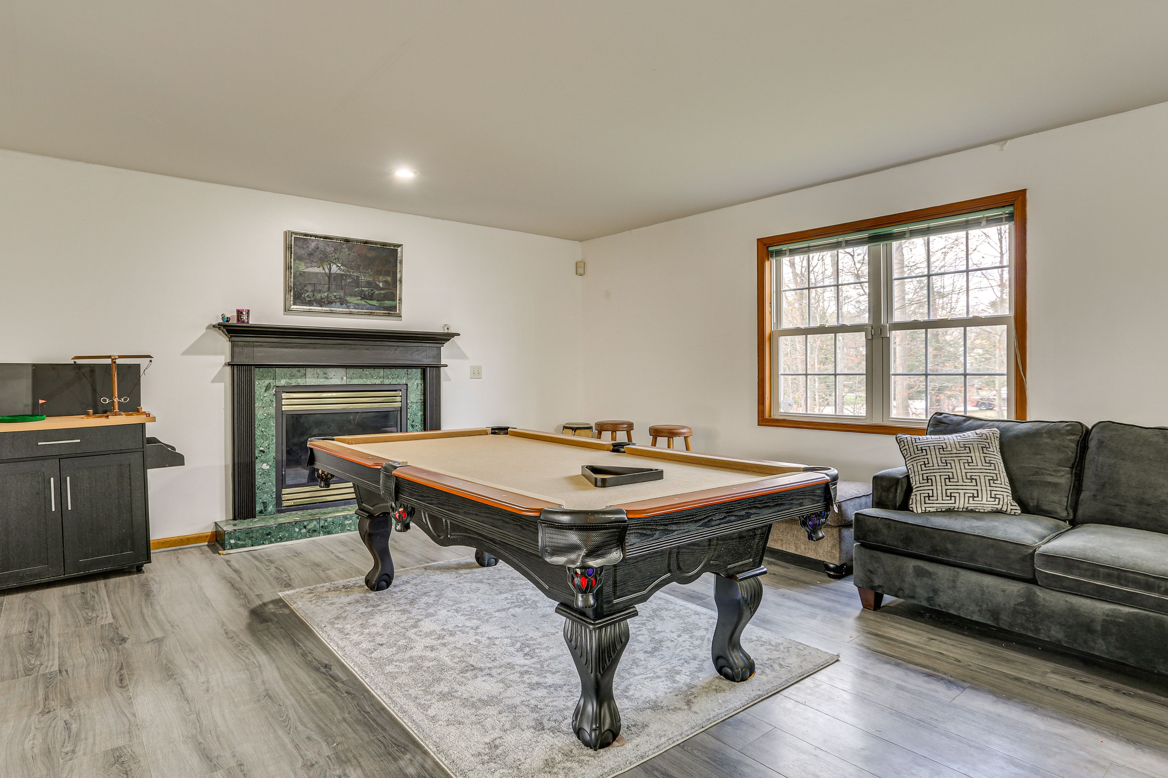 Game Area | 1st Floor | Pool Table | Fireplace | Board Games | Free WiFi