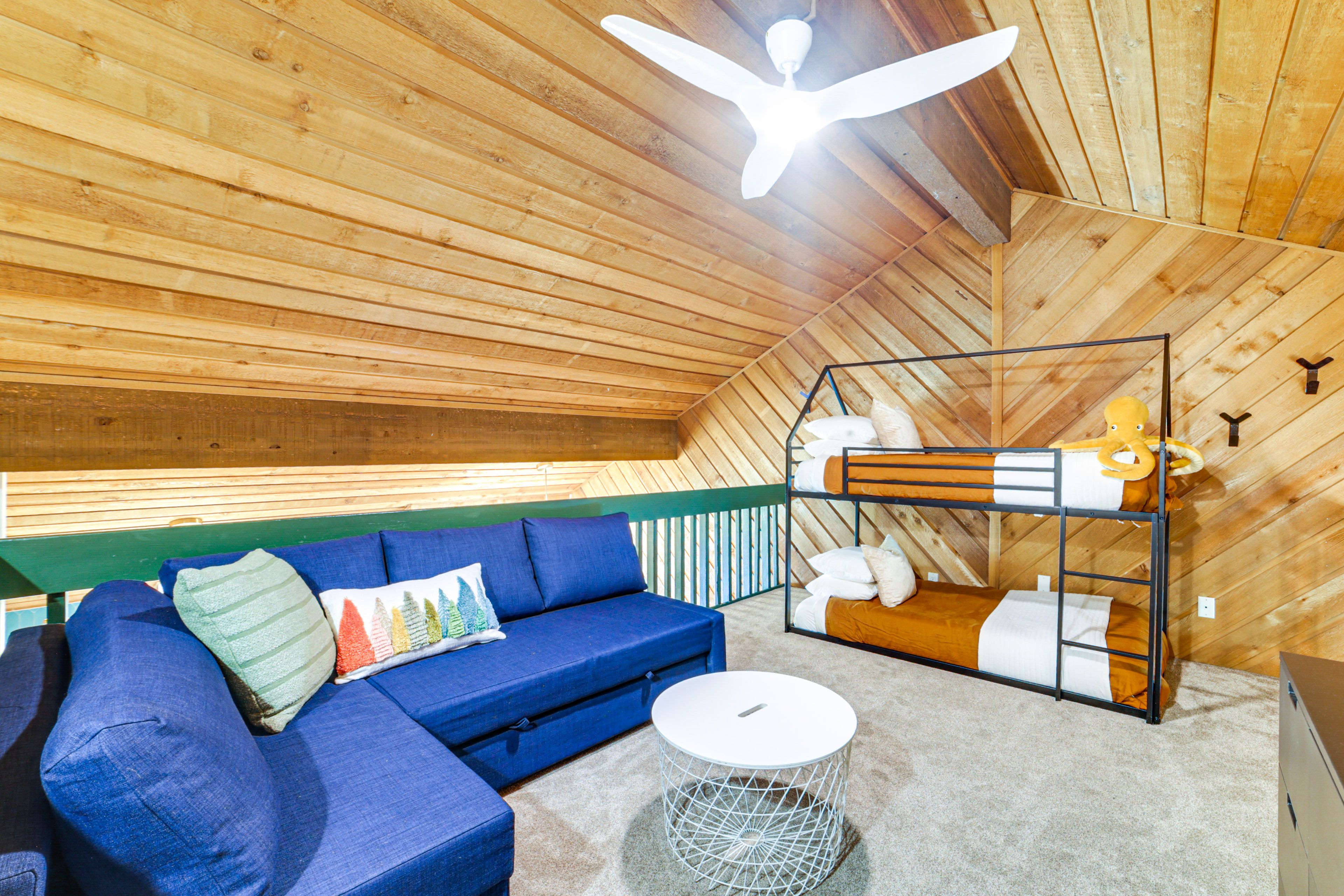 Loft | 2nd Floor | Queen Sleeper Sofa | Twin Bunk Bed