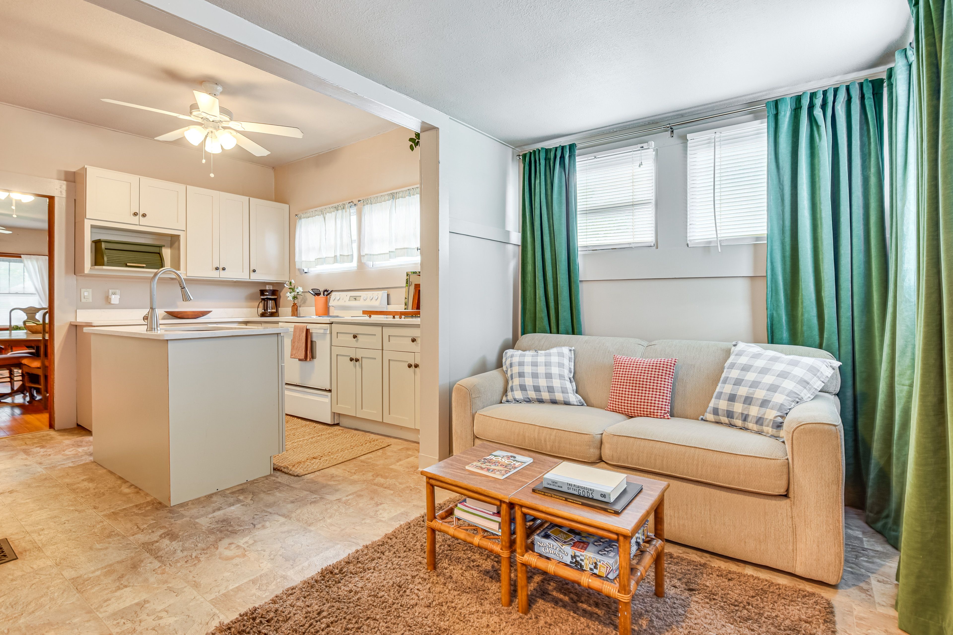 Seating Area & Kitchen | Cooking Basics