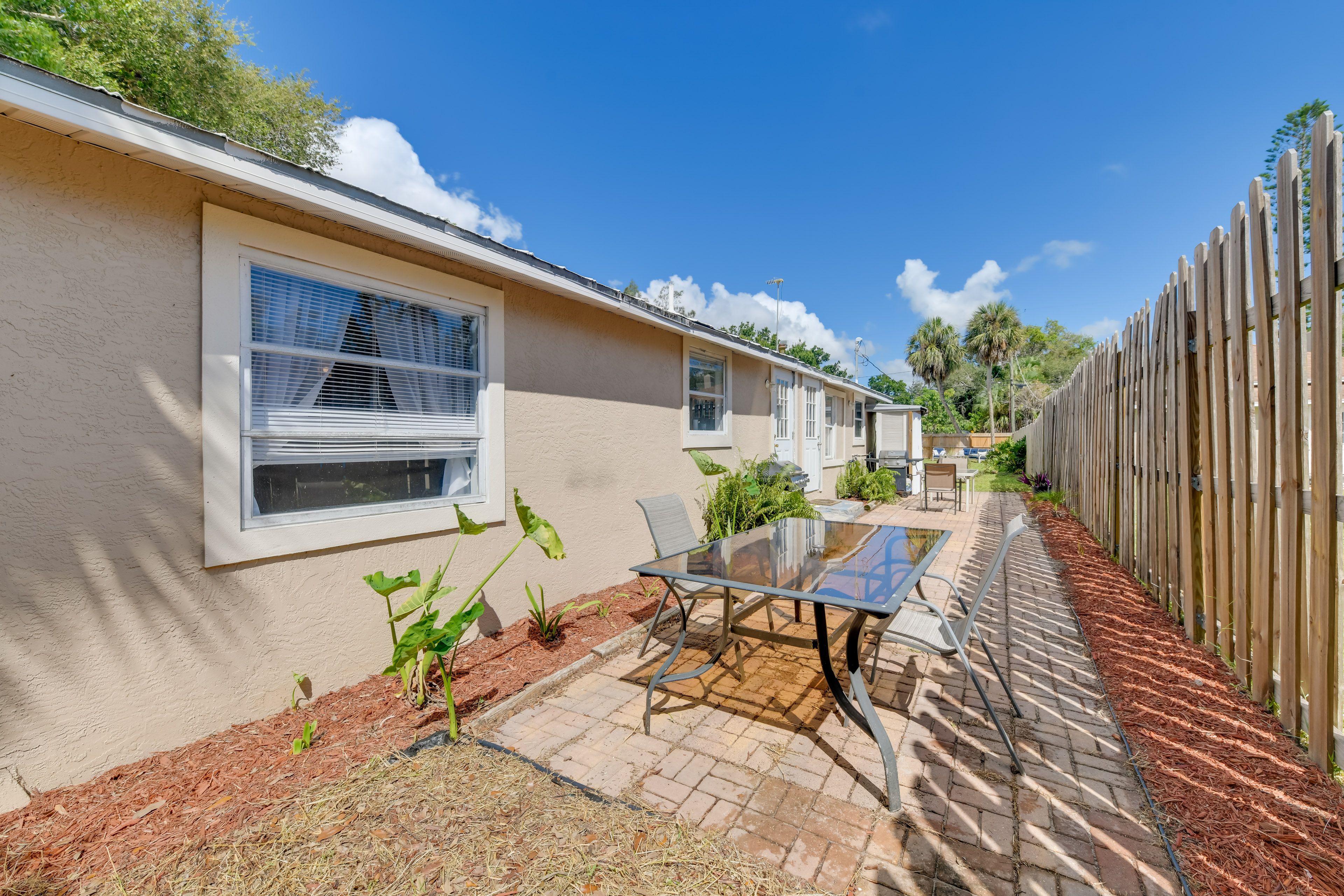 Shared Patio w/ Dining Areas | Gas Grills