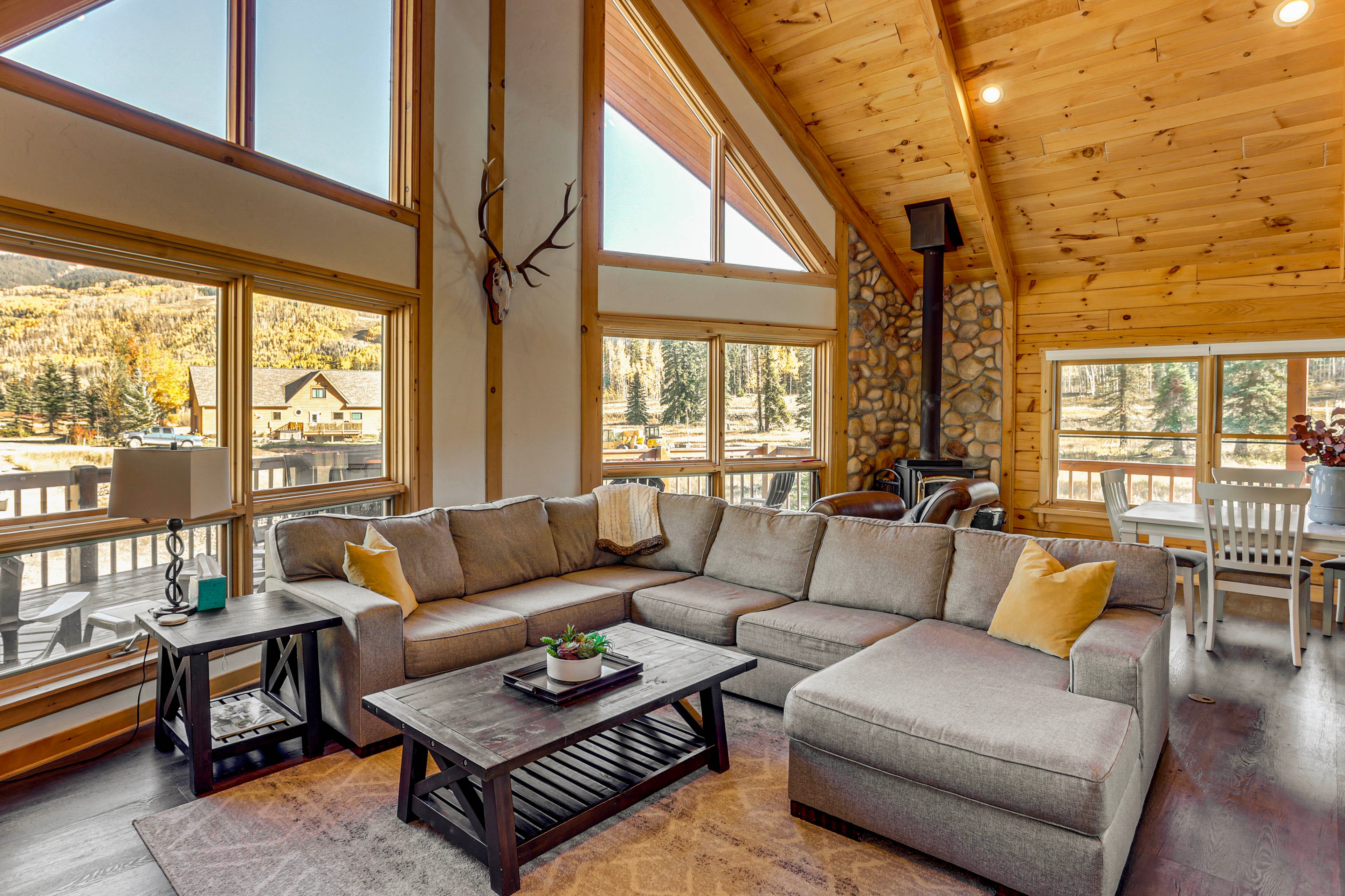Living Room | Smart TV | Wood-Burning Stove | Main Level