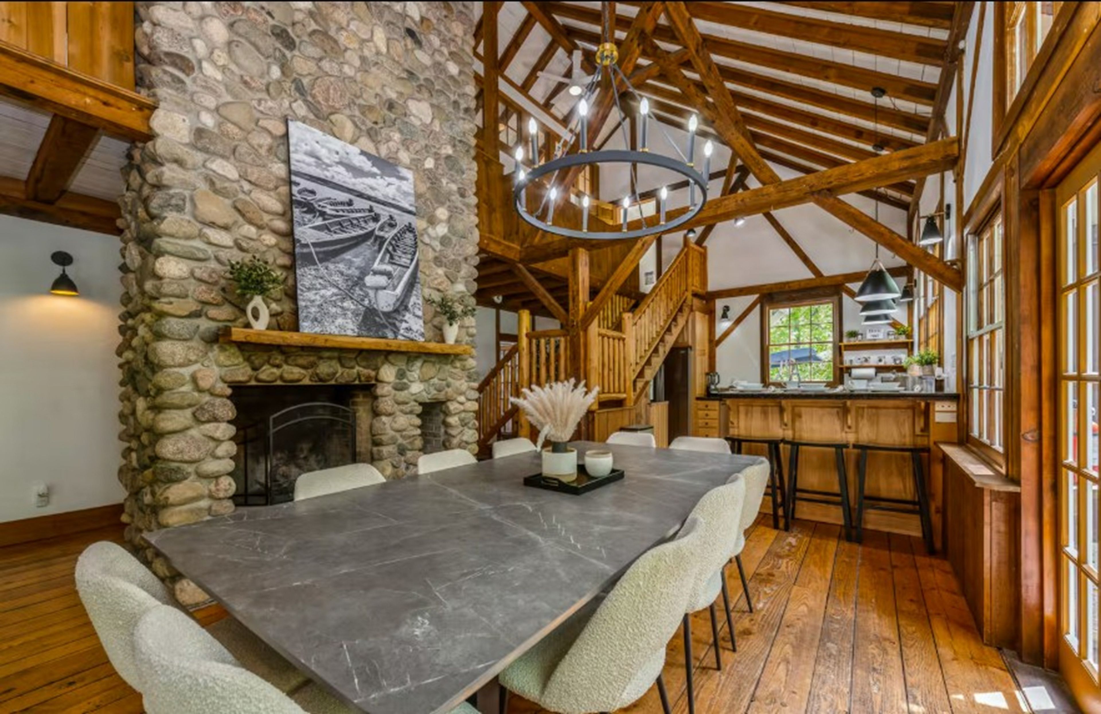 Dining Room | 1st Floor | Fireplace