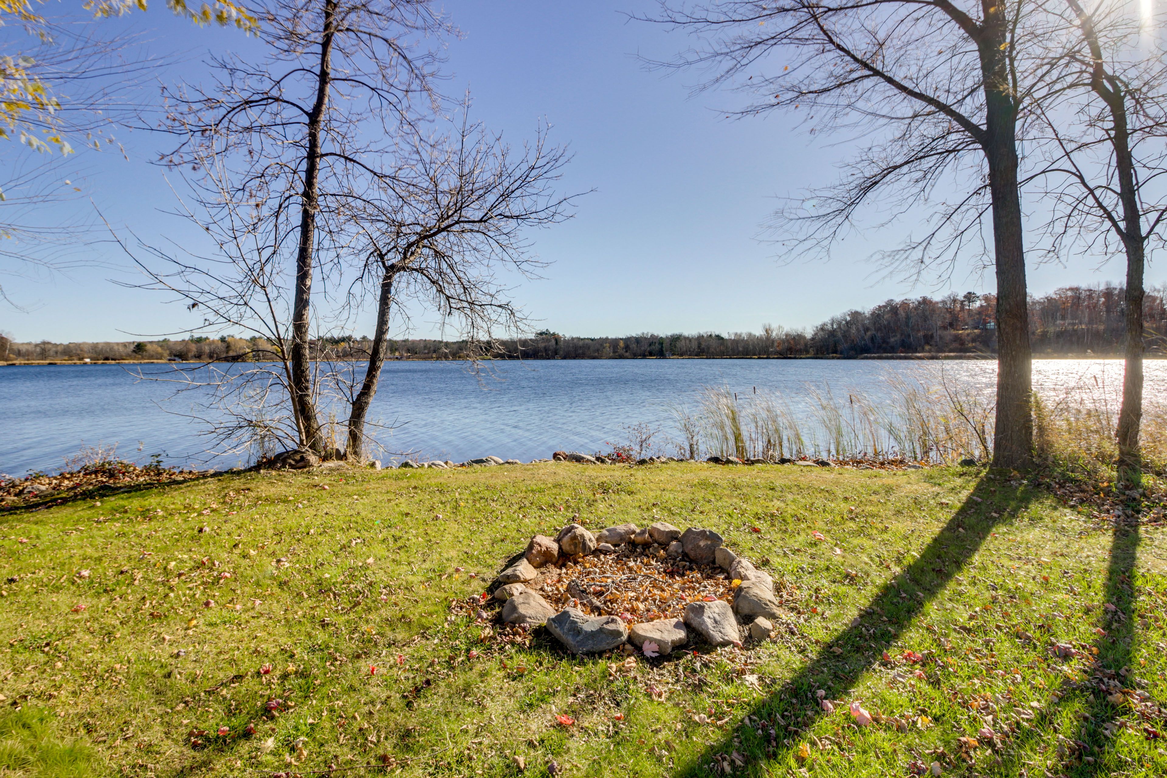 House Exterior | Wood-Burning Fire Pit | Lake Access