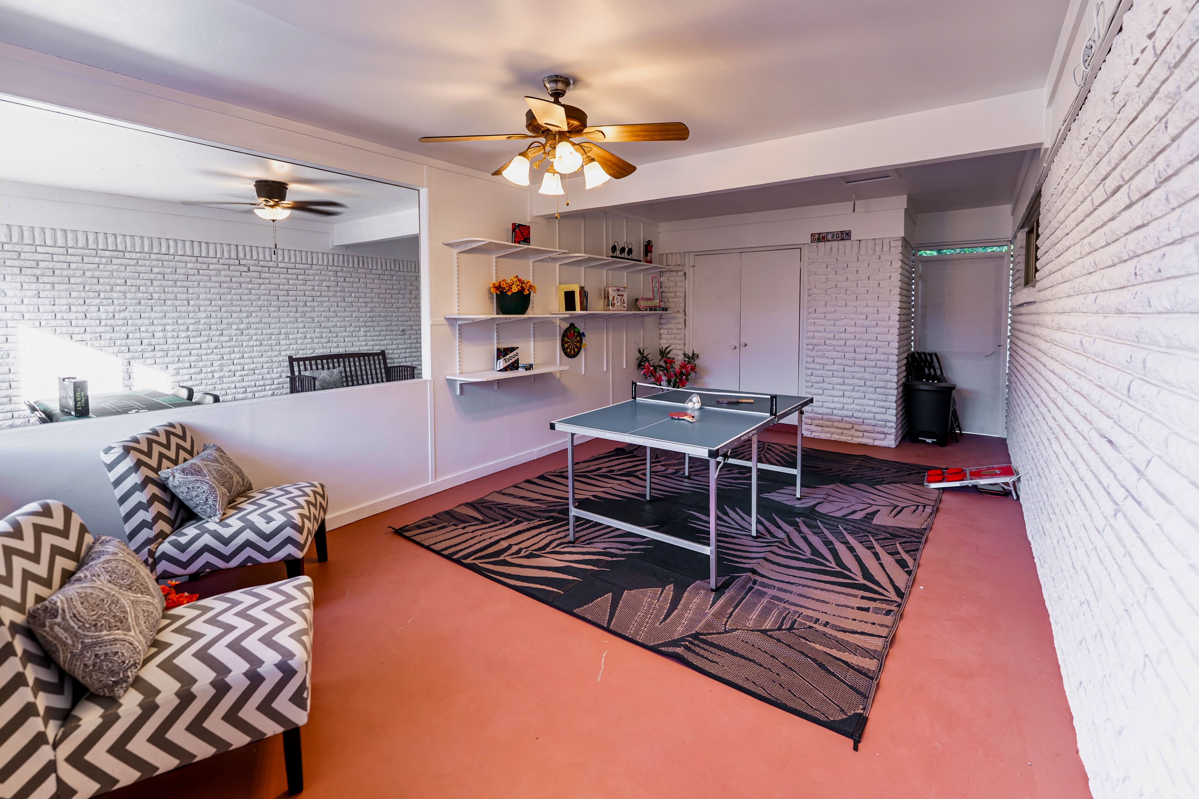 Screened-In Game Room