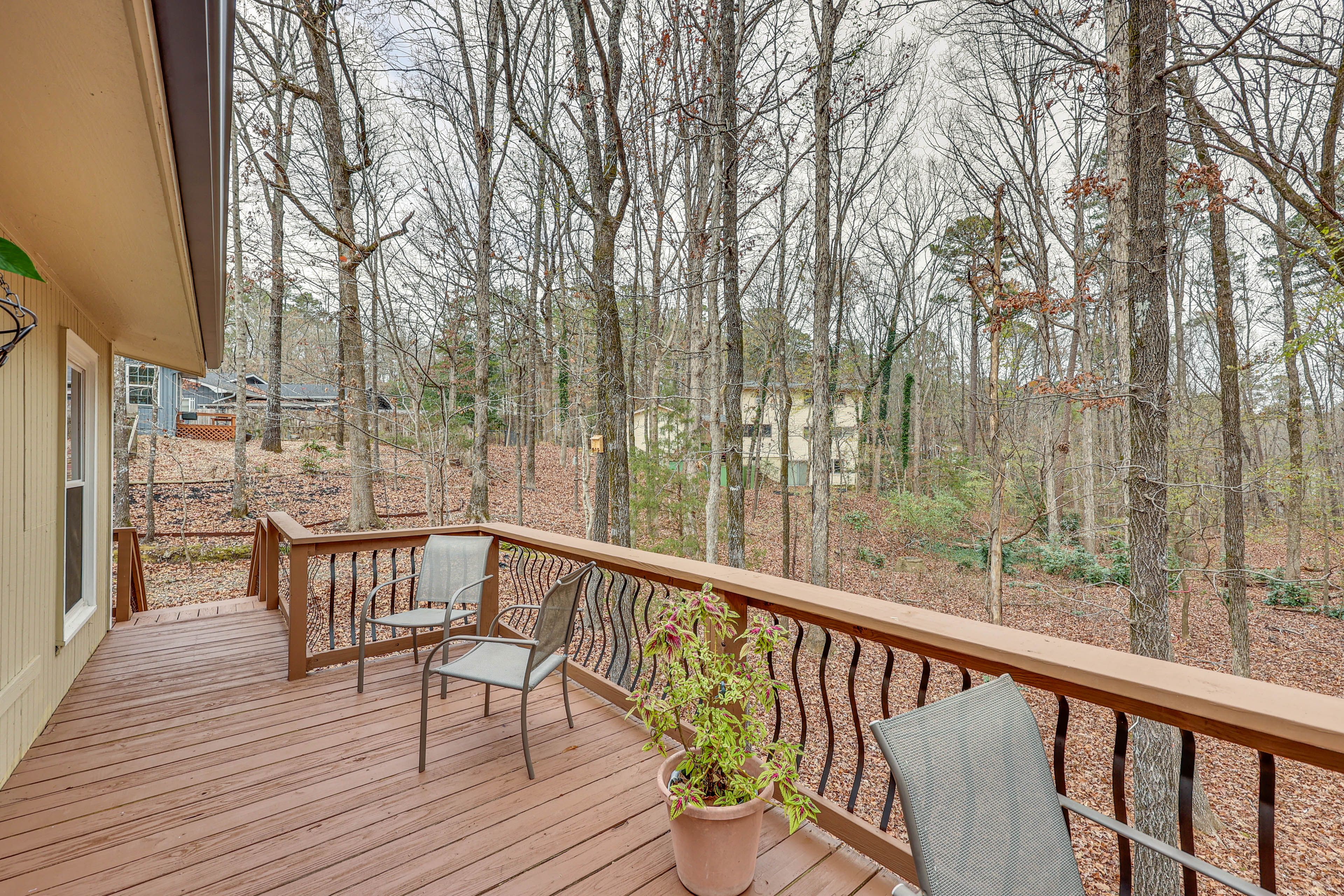 Furnished Deck | Wooded View