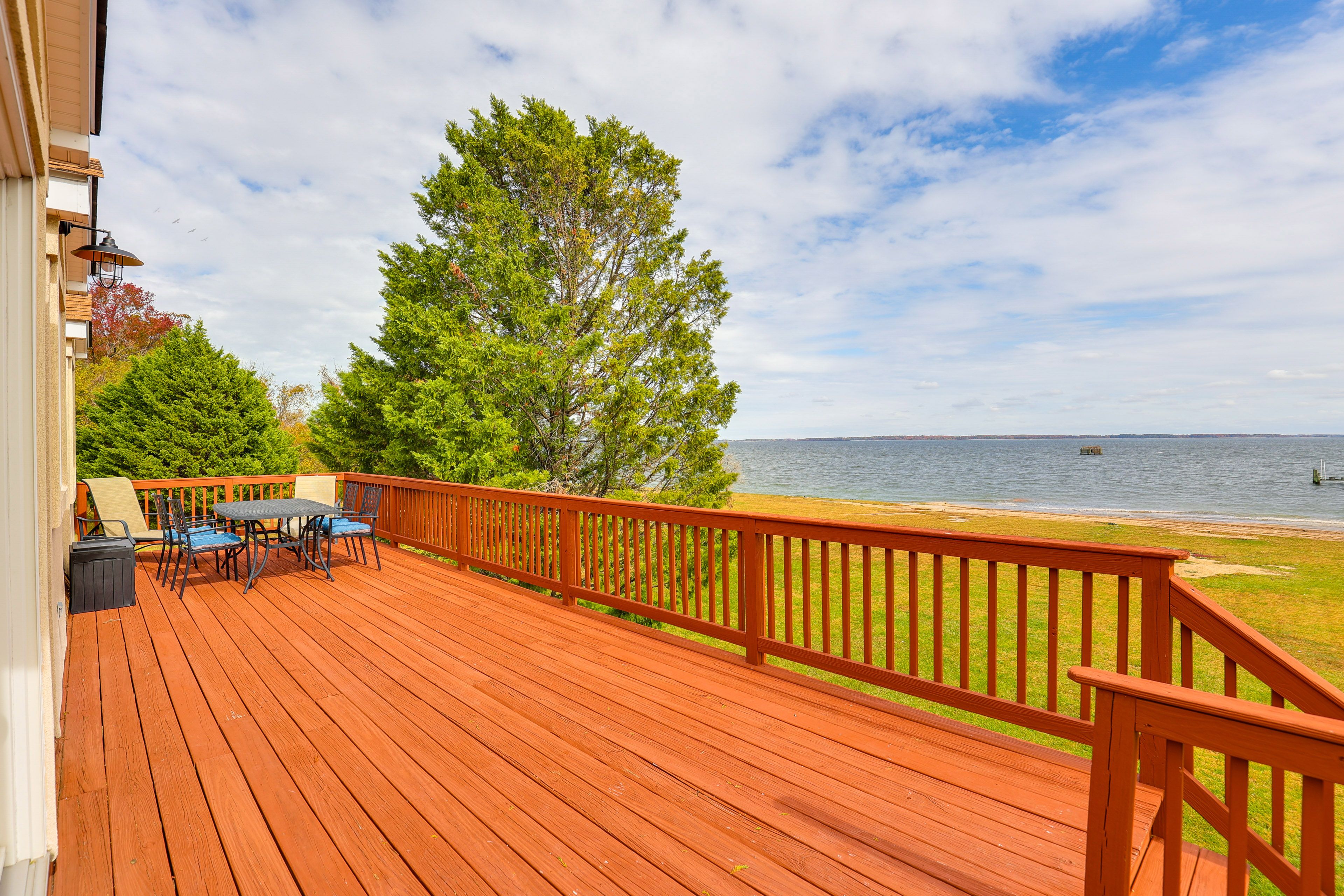 Private Deck | Outdoor Seating | Water Views