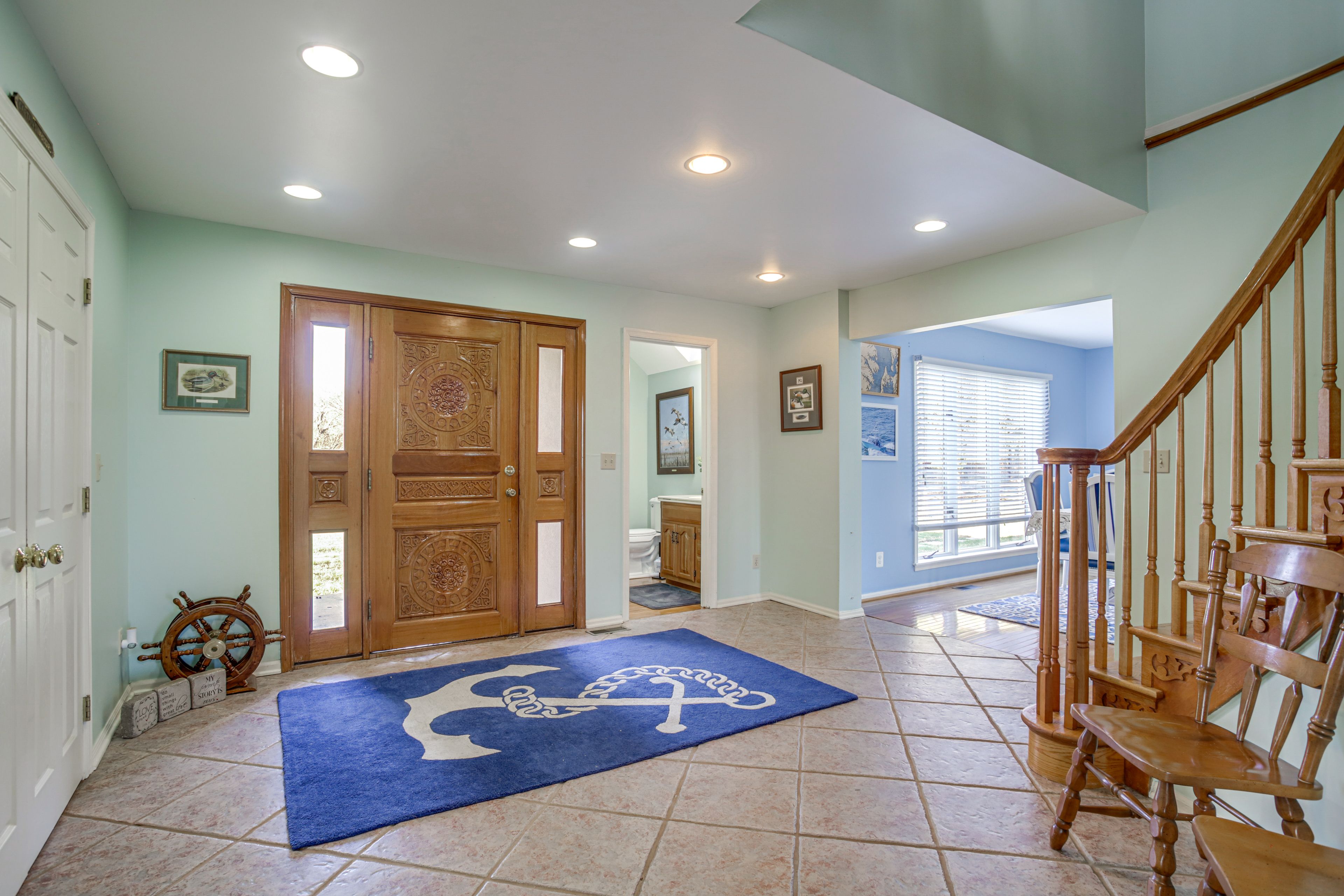 Front Entryway | Half Bathrooms | 1st Floor | Stairs to Access 2nd Floor