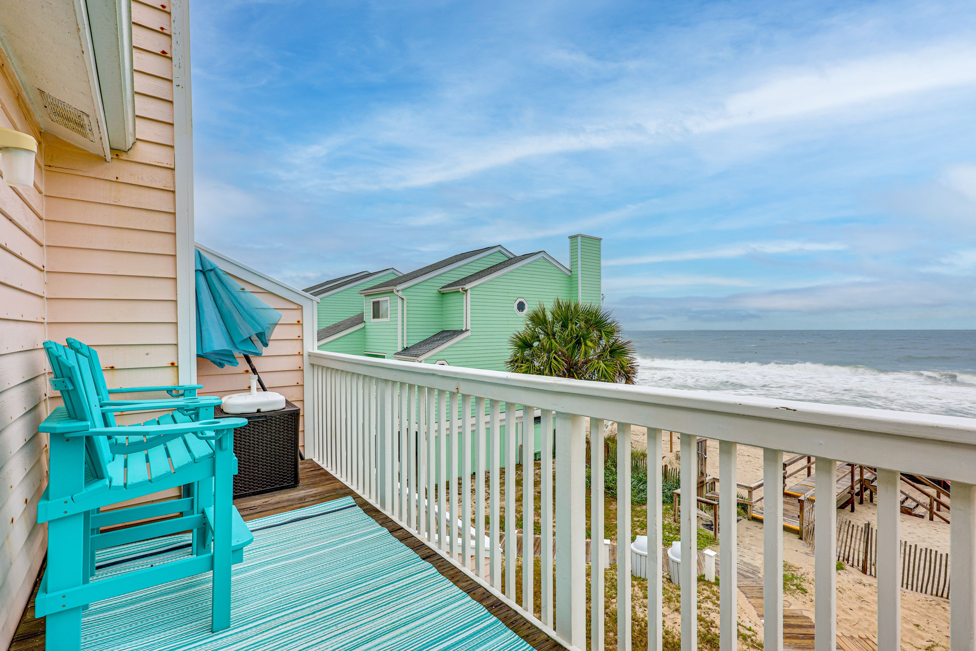Kure Beach Vacation Rental | 2BR | 3BA | 1,116 Sq Ft | 1 Flight of Stairs