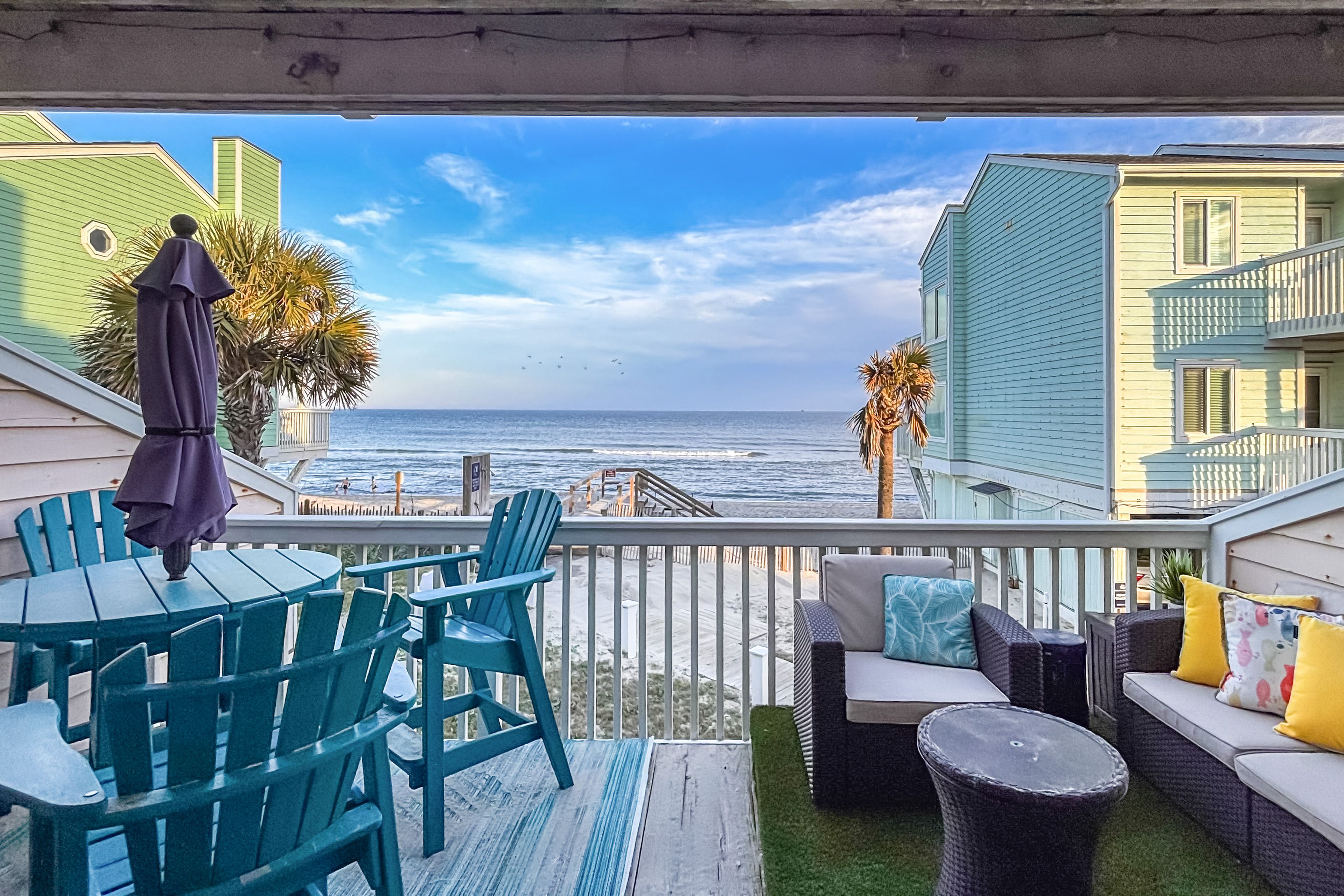 Kure Beach Vacation Rental | 2BR | 3BA | 1,116 Sq Ft | 1 Flight of Stairs