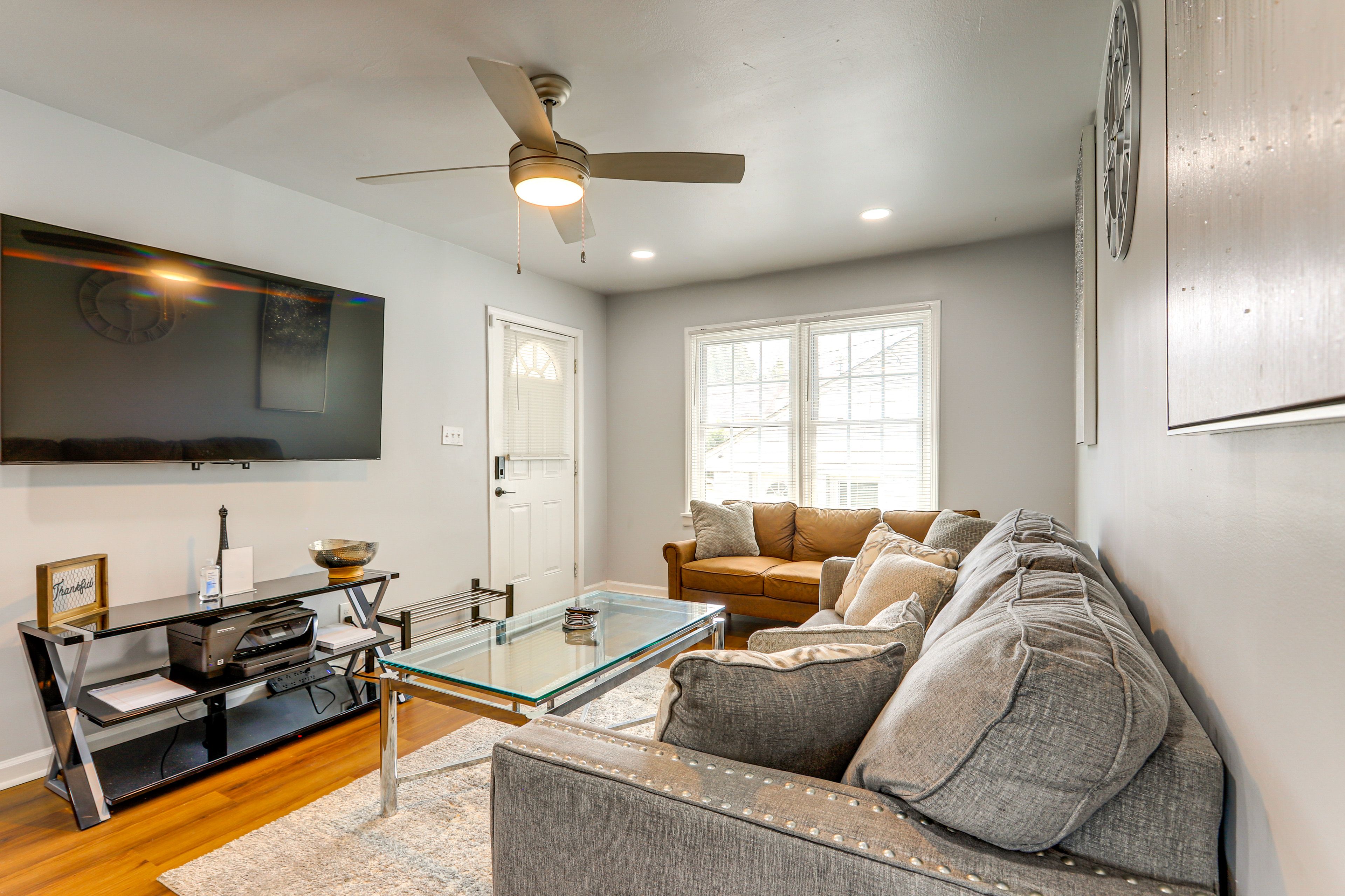 East Point Vacation Rental | 2BR | 1BA | 1,000 Sq Ft | 4 Steps to Enter