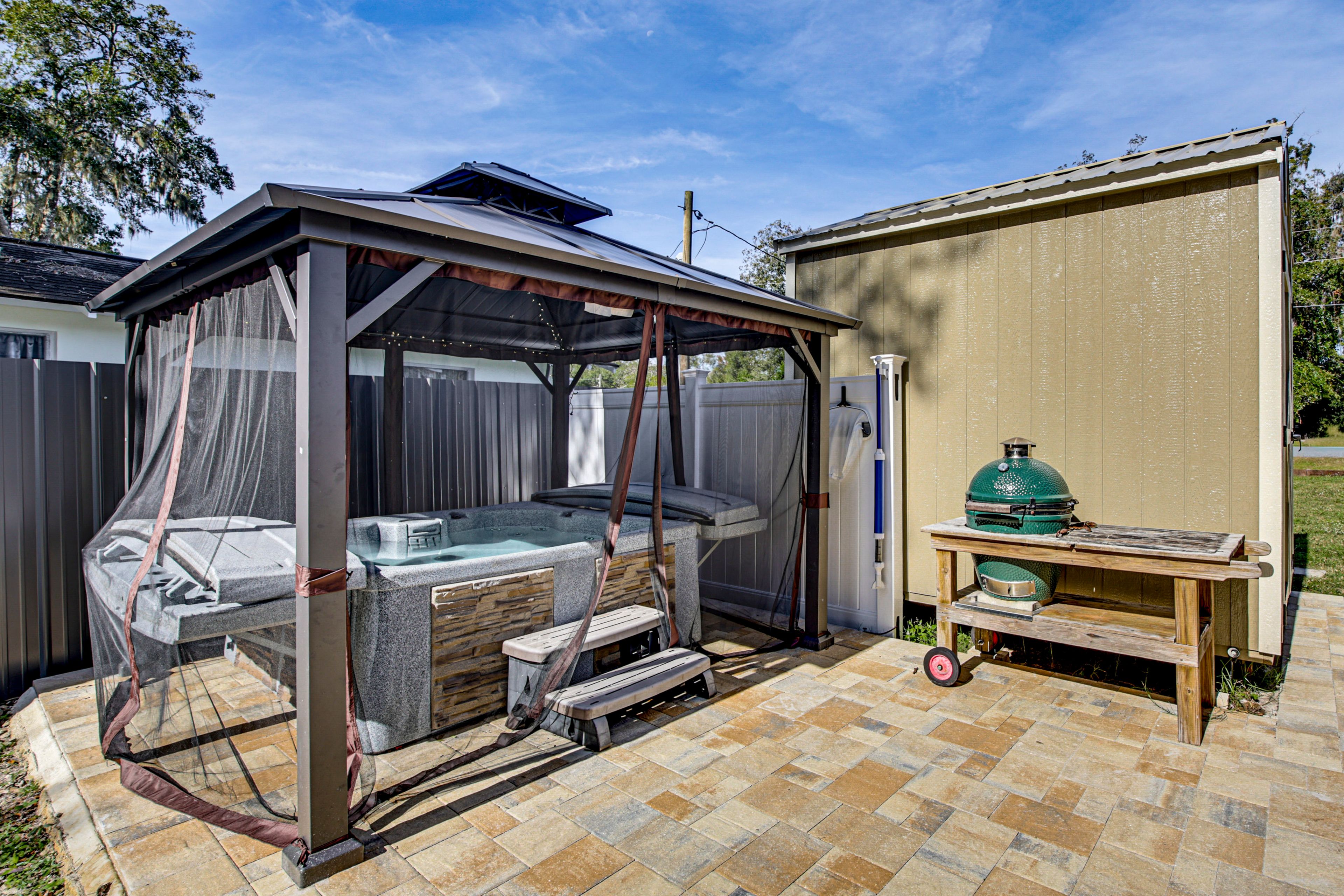 Private Hot Tub | Charcoal Grill