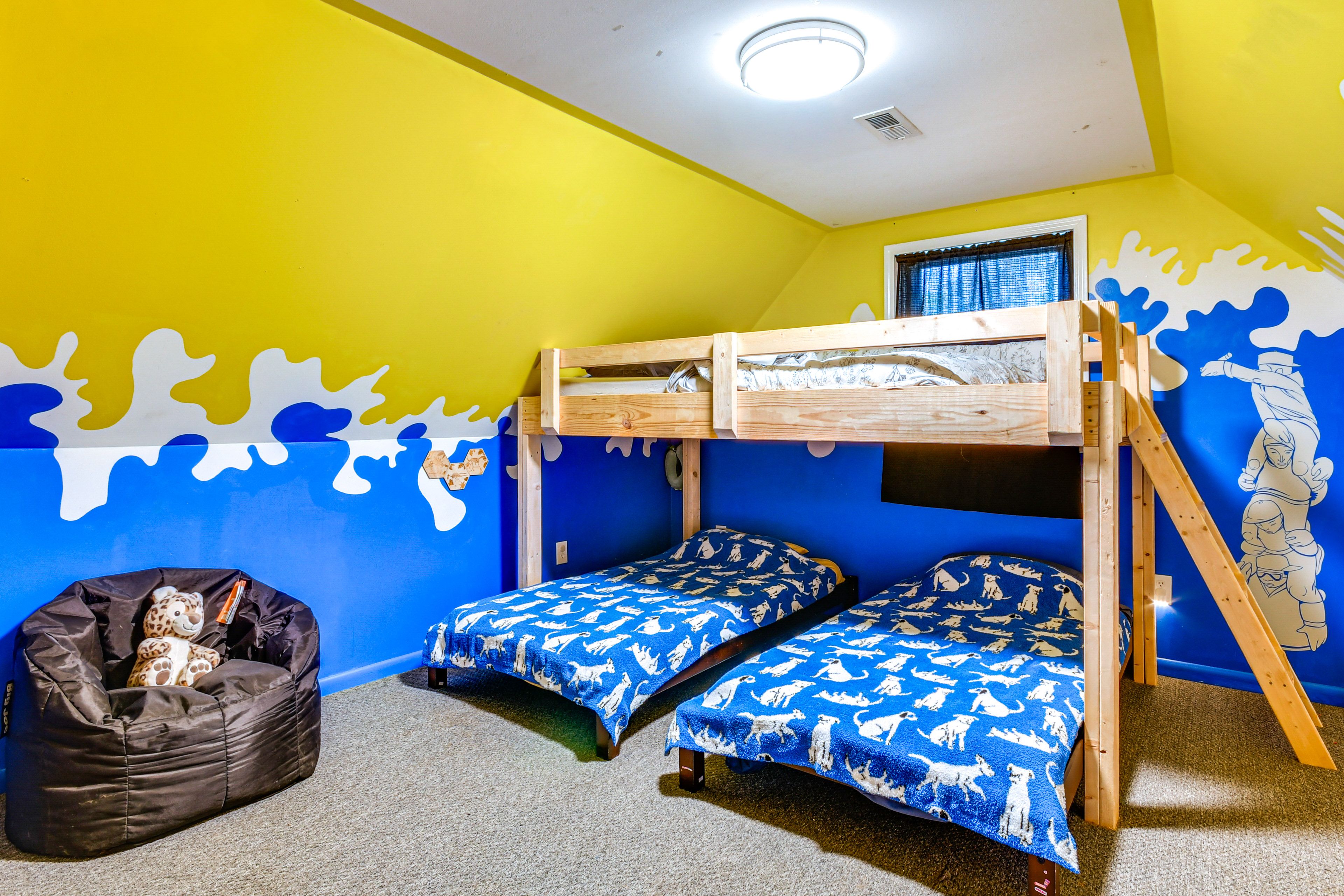 Bedroom 4 | 2nd Floor | 2 Twin Beds | Lofted Full Bed | Children's Toys