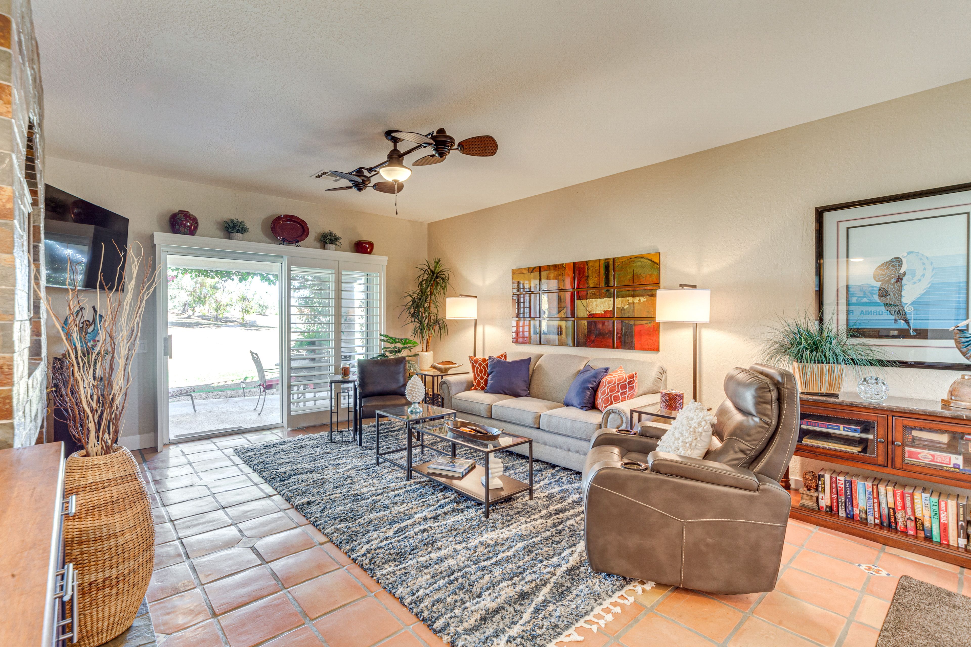 Living Room | Central A/C | Single-Story Unit