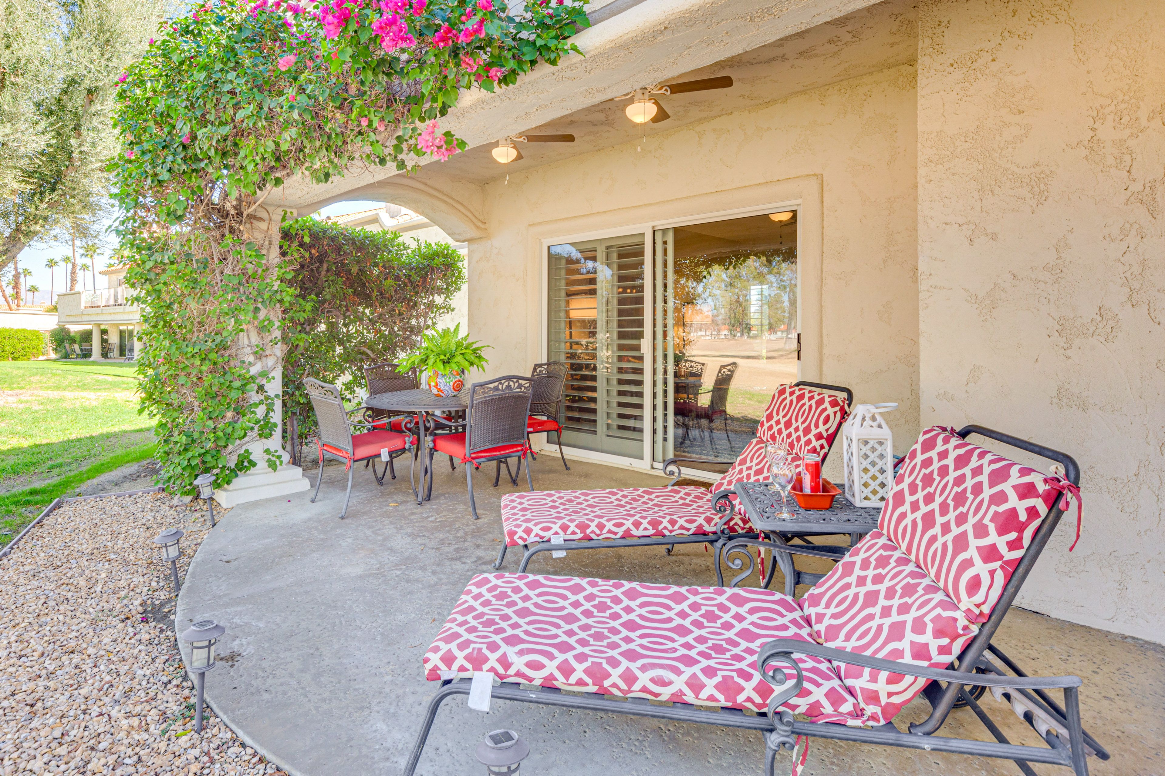 Private Patio | Outdoor Dining | Golf Course Views