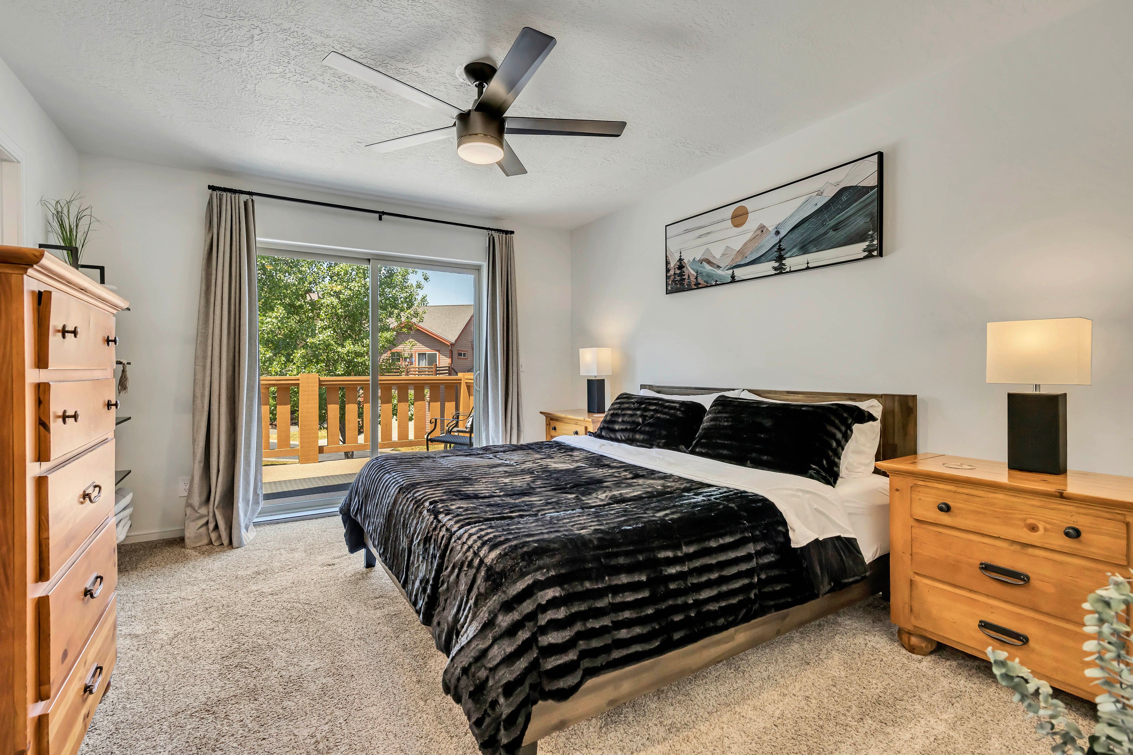 Bedroom 1 | King Bed | Patio Access | Upper Level