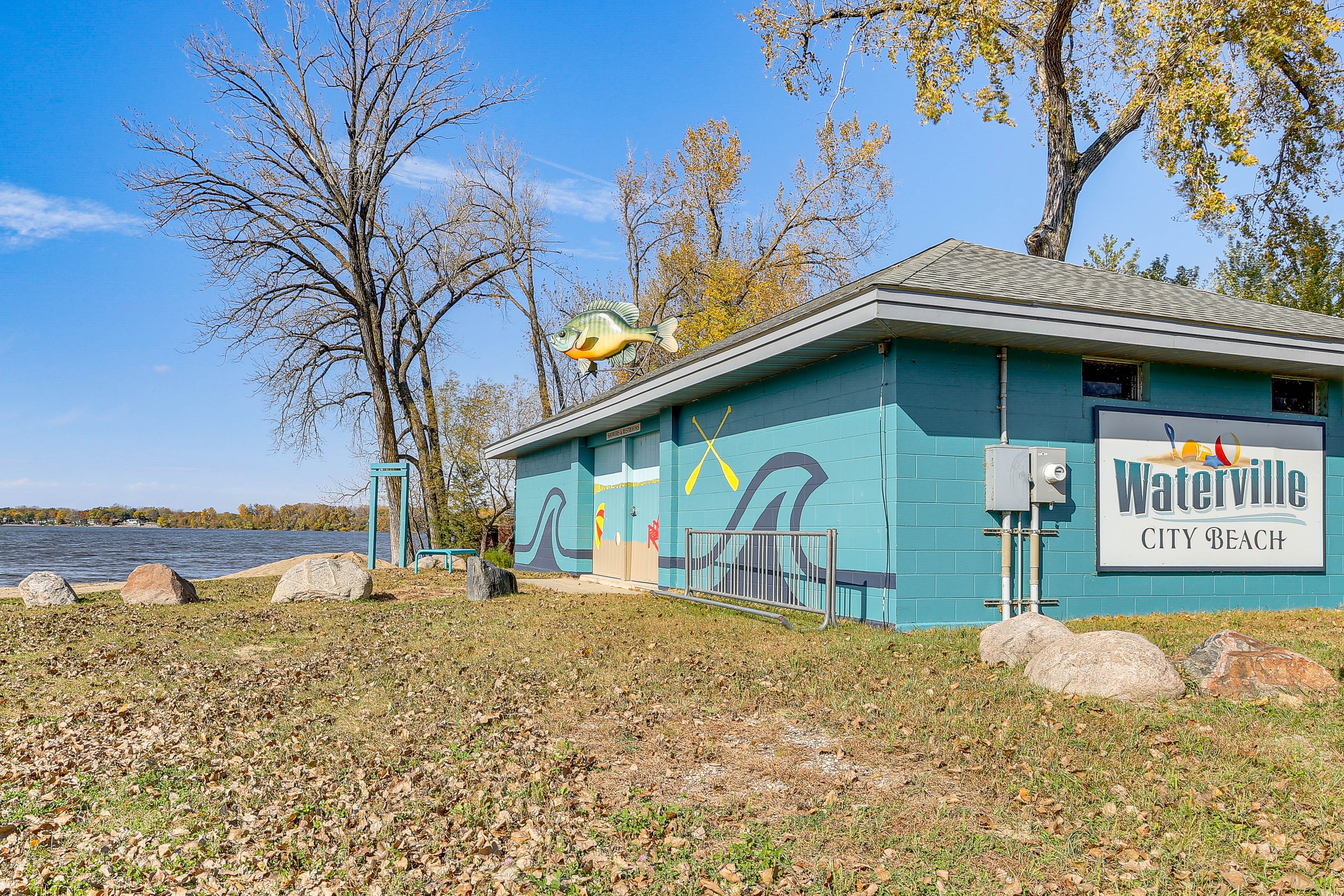 Waterville City Beach Across the Street
