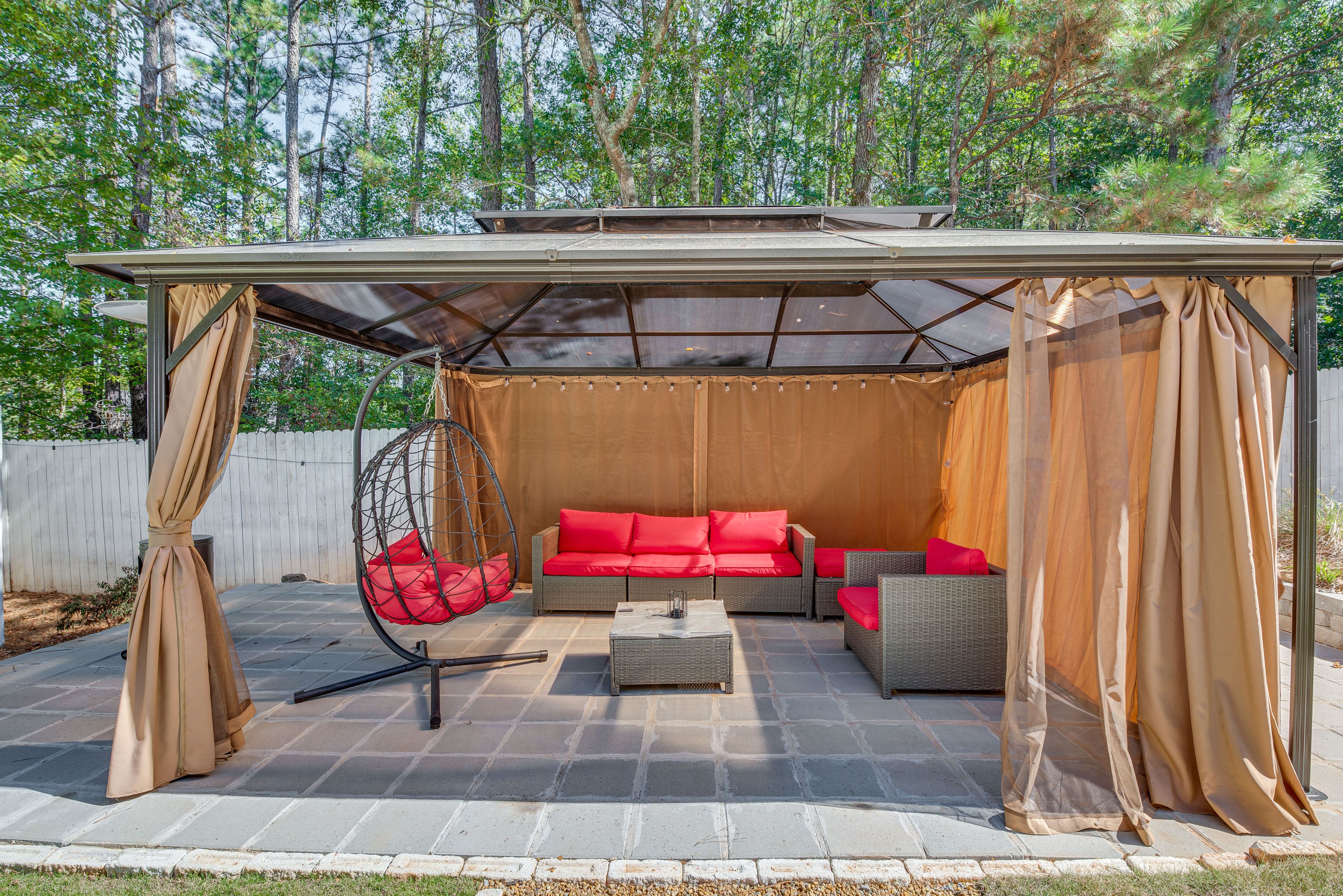 Fenced Backyard | Gazebo
