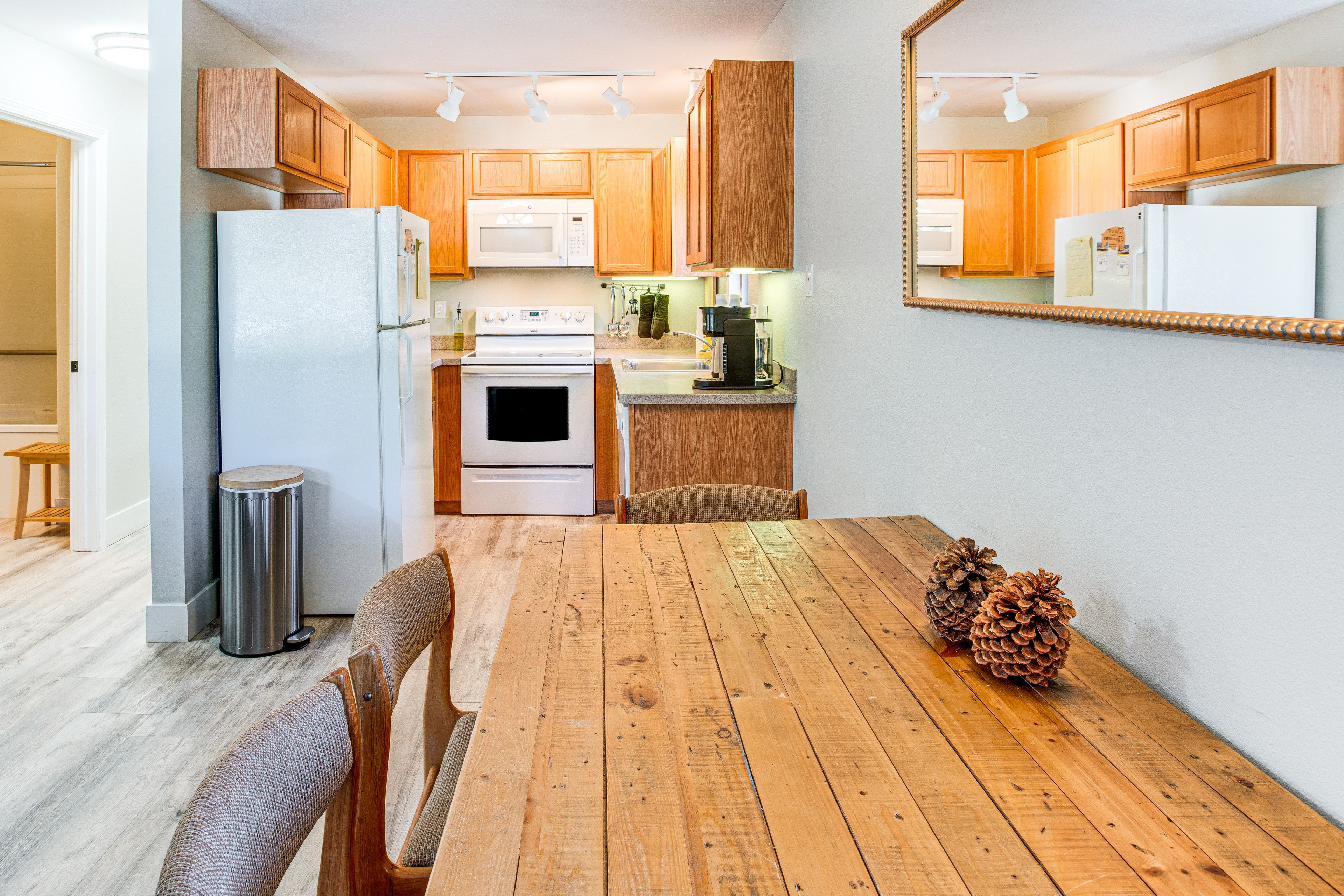 Dining Area | Kitchen | Single-Story Condo