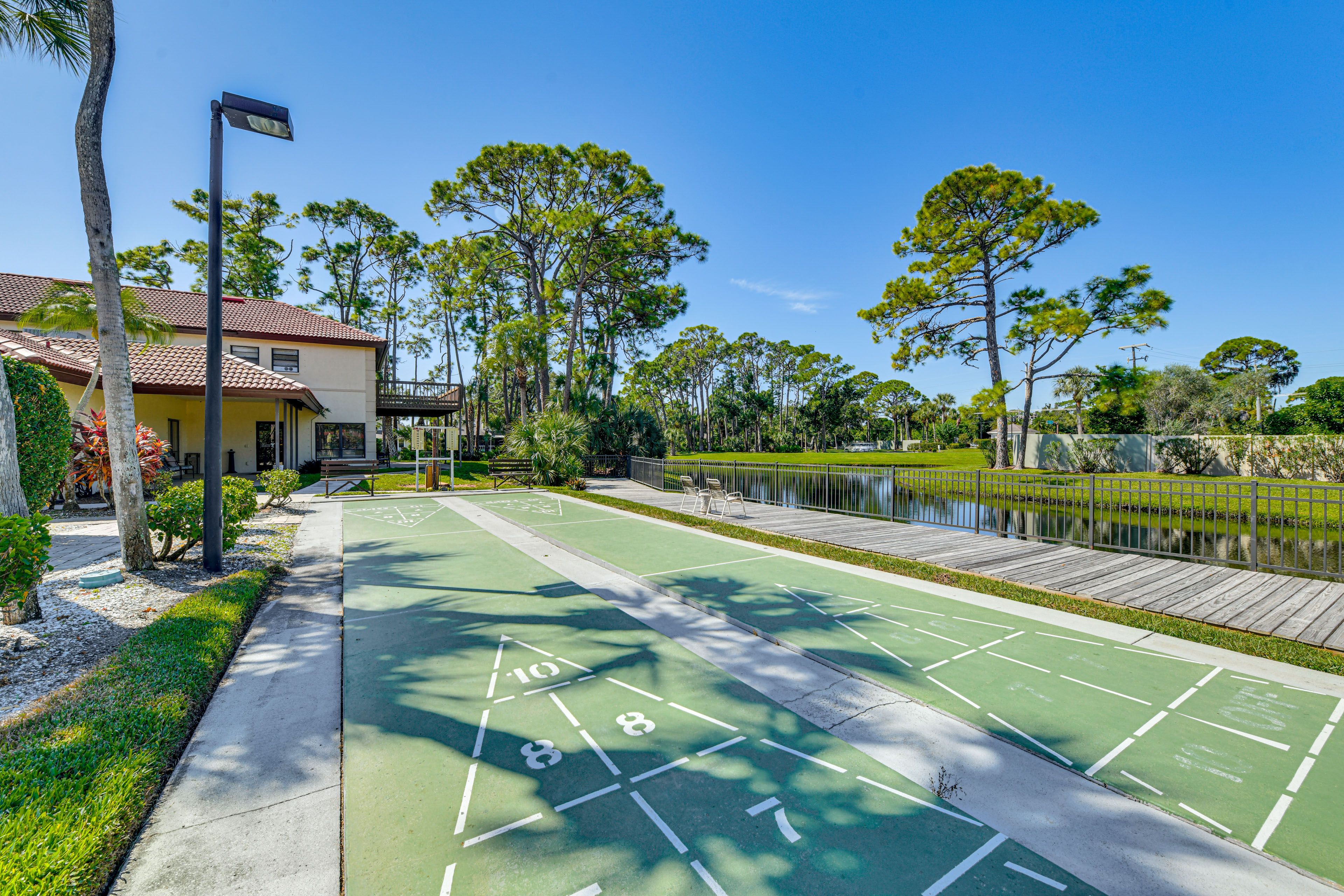 Timberwoods | Community Amenities | Shuffleboard | Tennis Courts