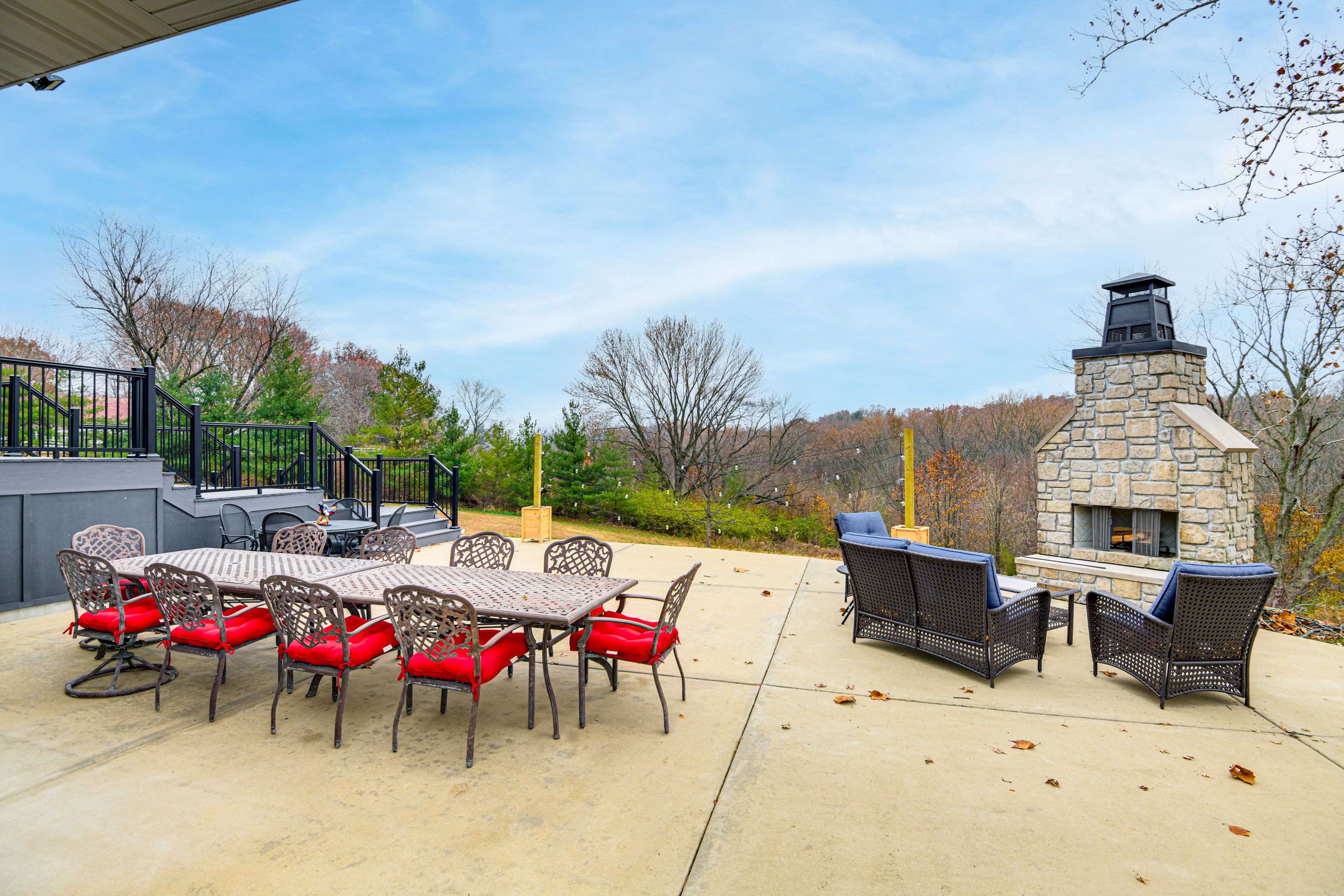 Patio | Dining Areas | Outdoor Fireplace w/ Seating