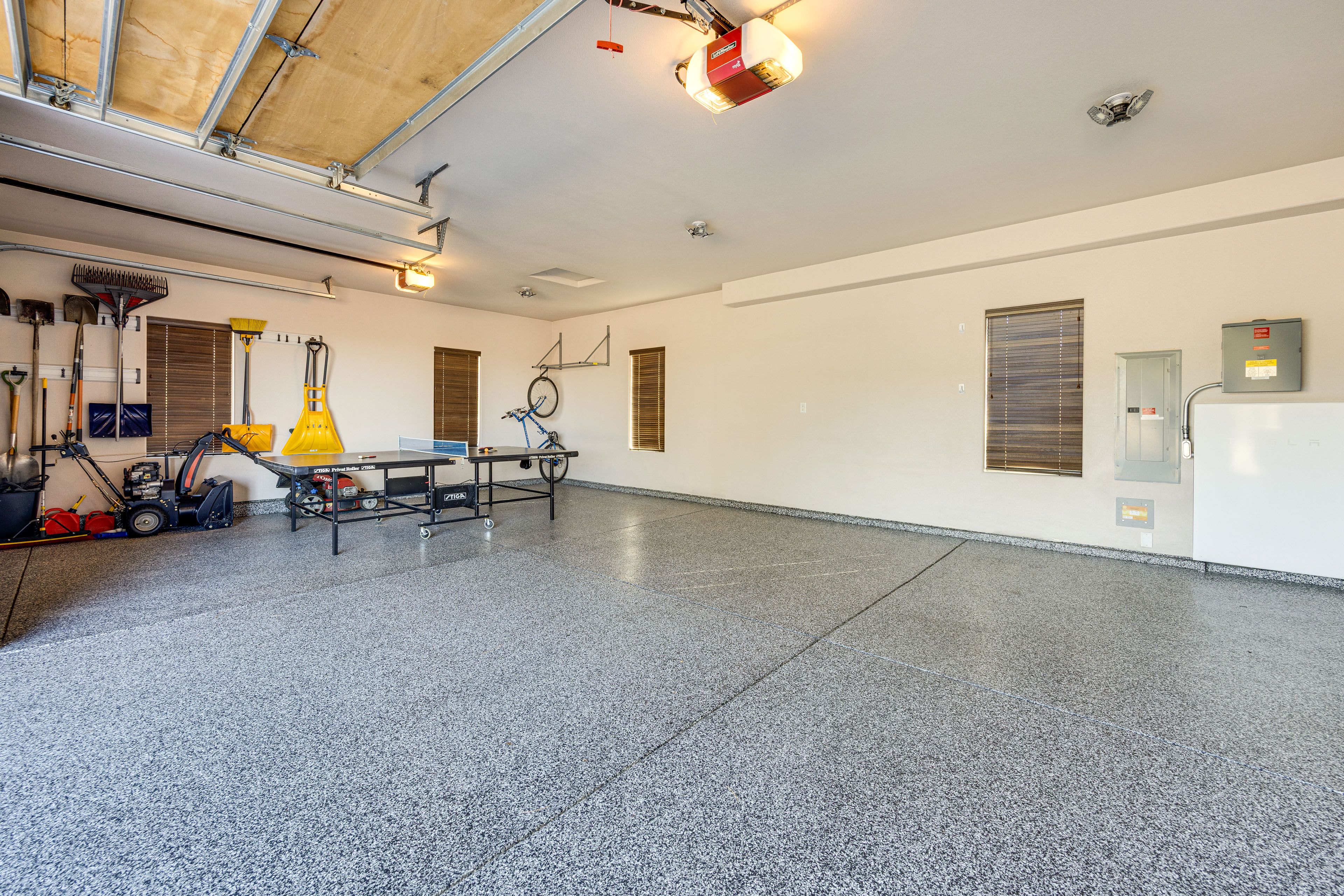 Garage | Ping-Pong Table | Tesla EV Charger