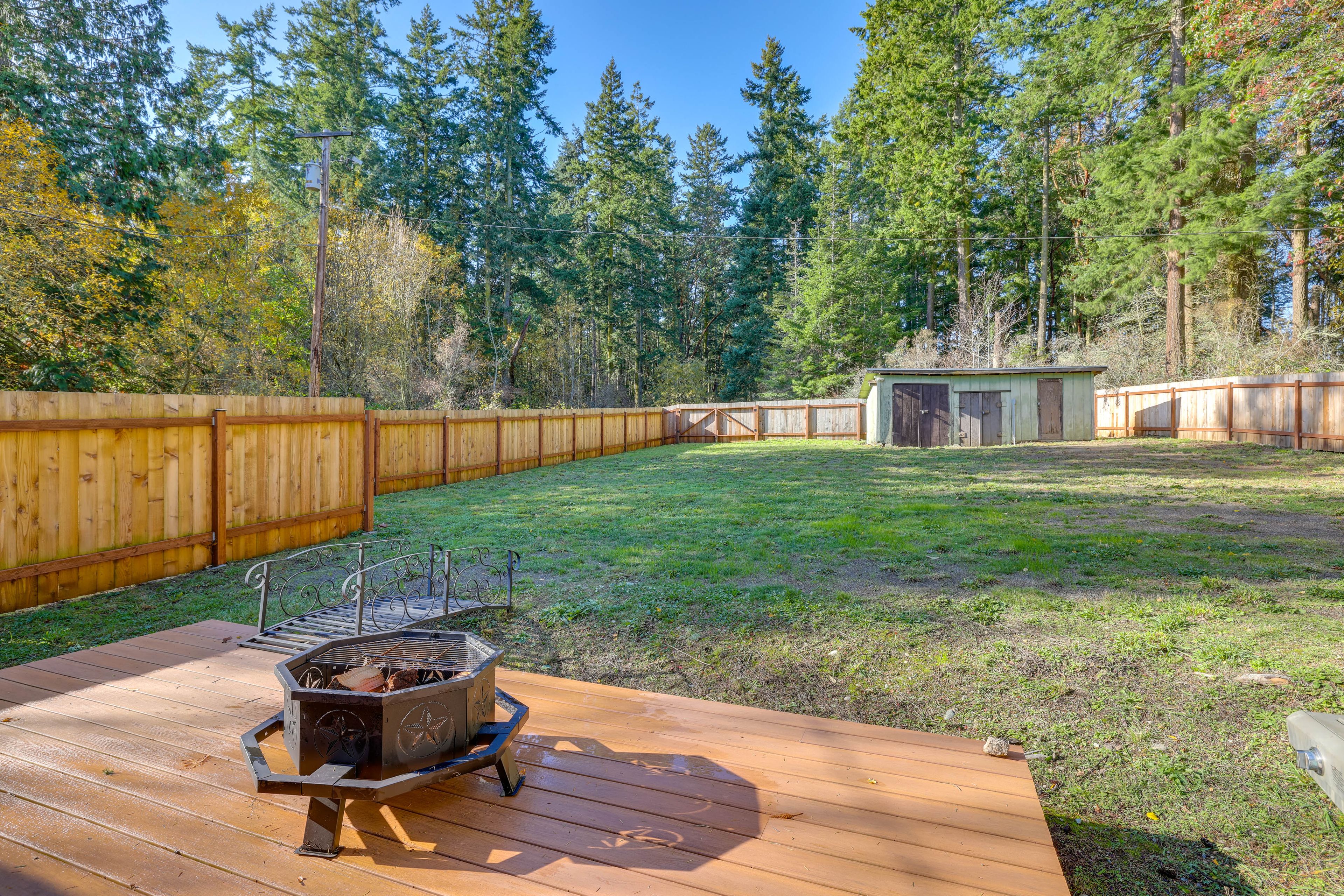 Fenced-In Yard | Deck | Fire Pit
