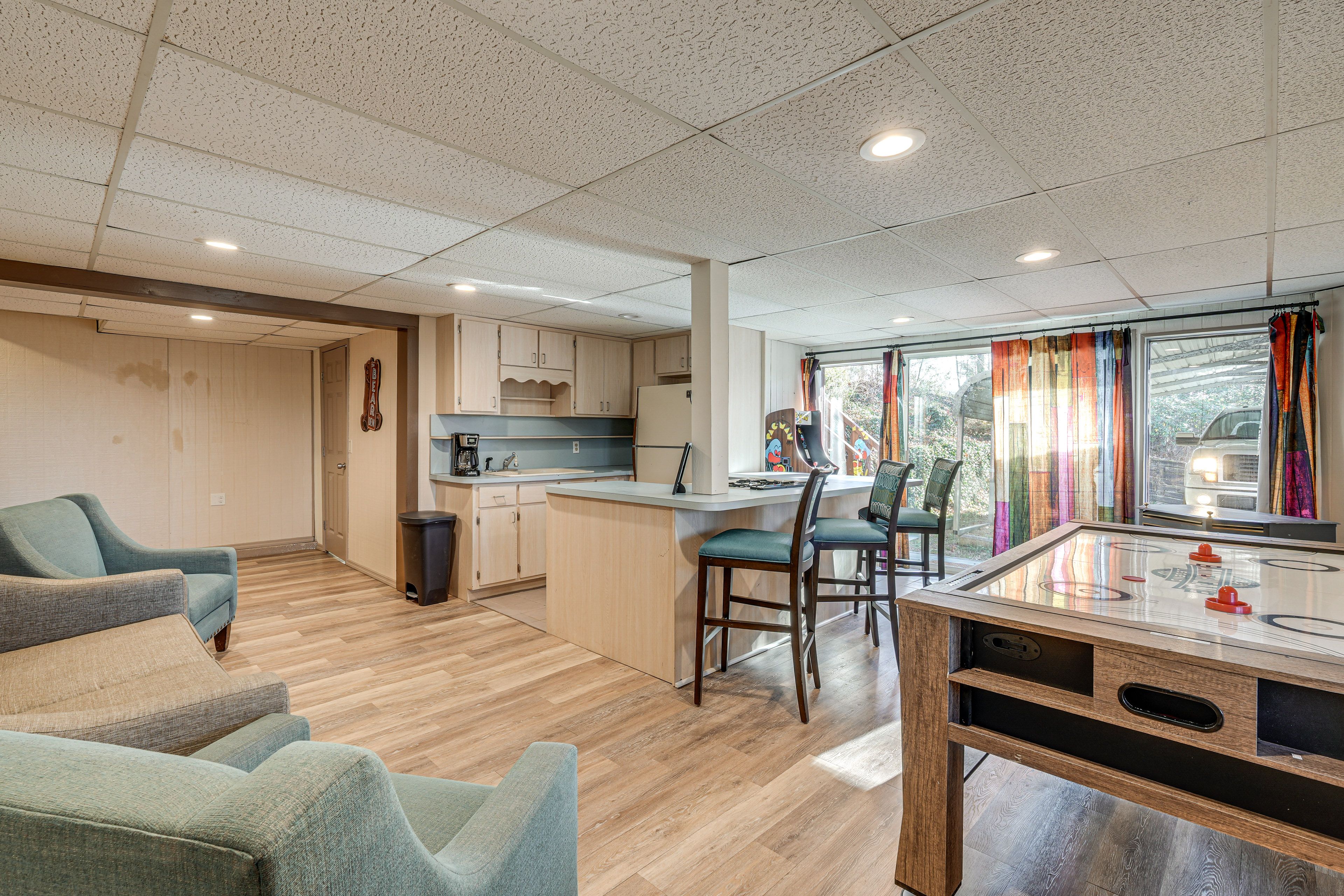 Bonus Kitchen & Game Room | Lower Level | Air Hockey Table | Arcade Game