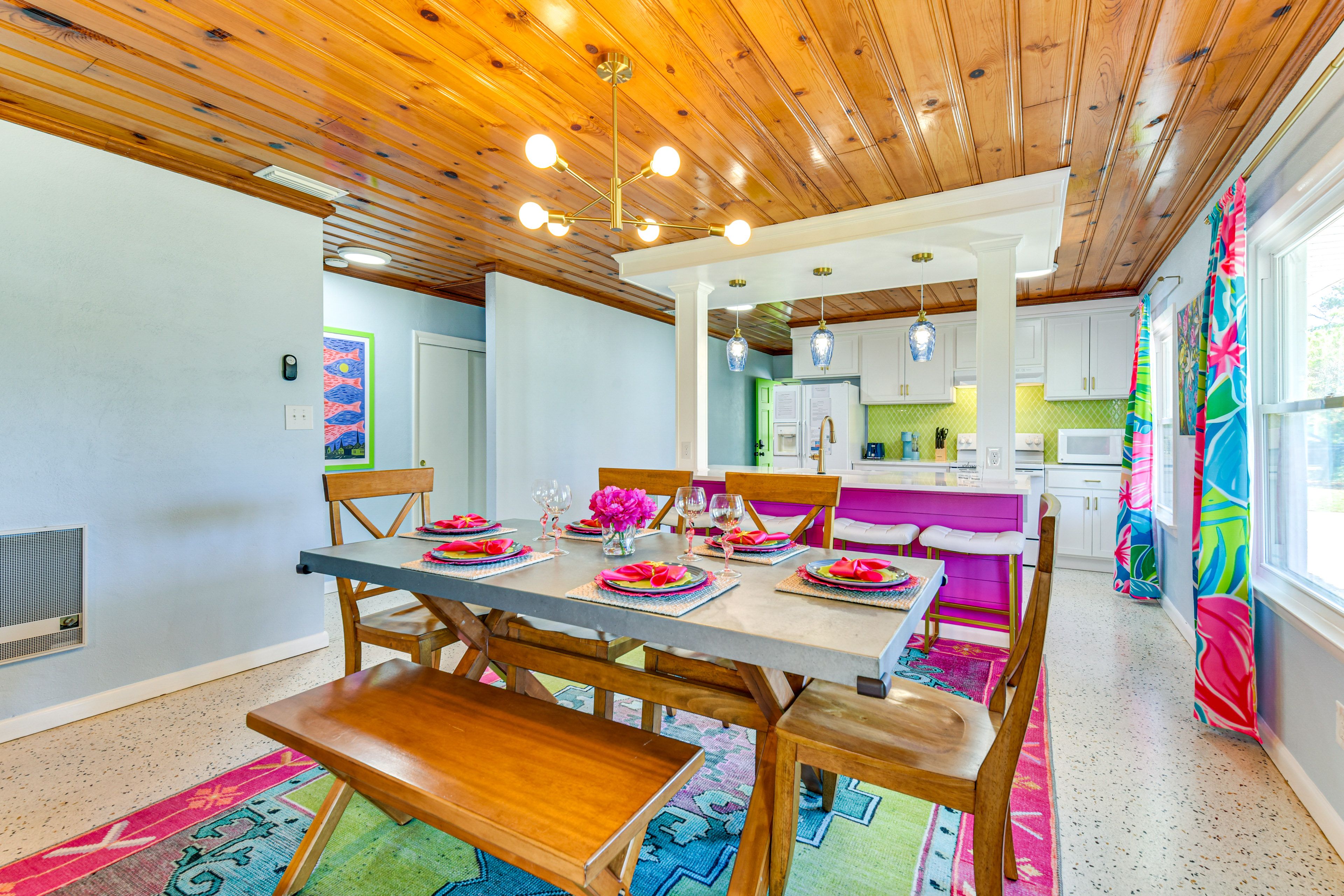 Property Interior | Single-Story Home | Free WiFi | Central A/C & Heating