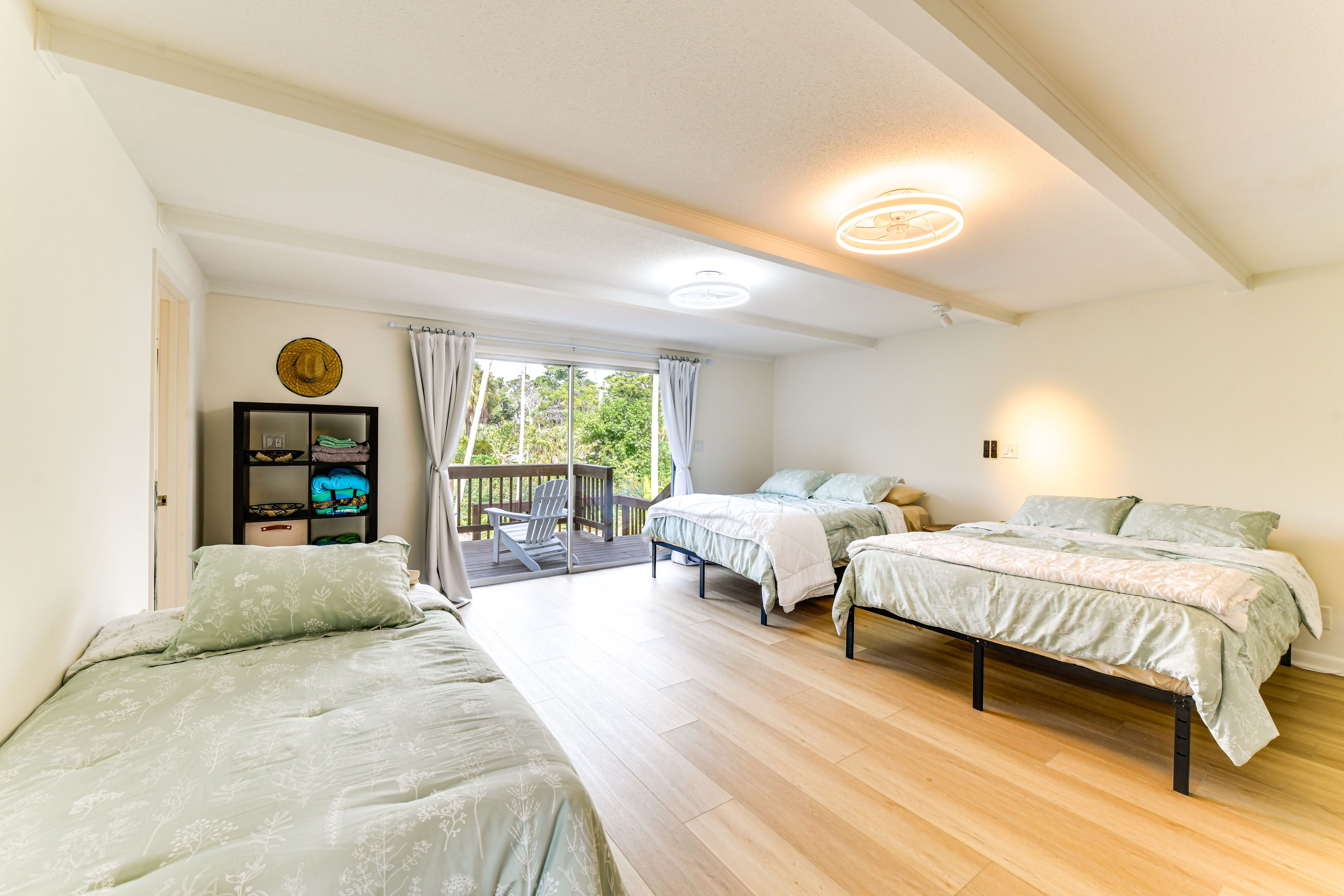 Bedroom 1 | 2 Queen Beds | Twin Bed | Upper Level