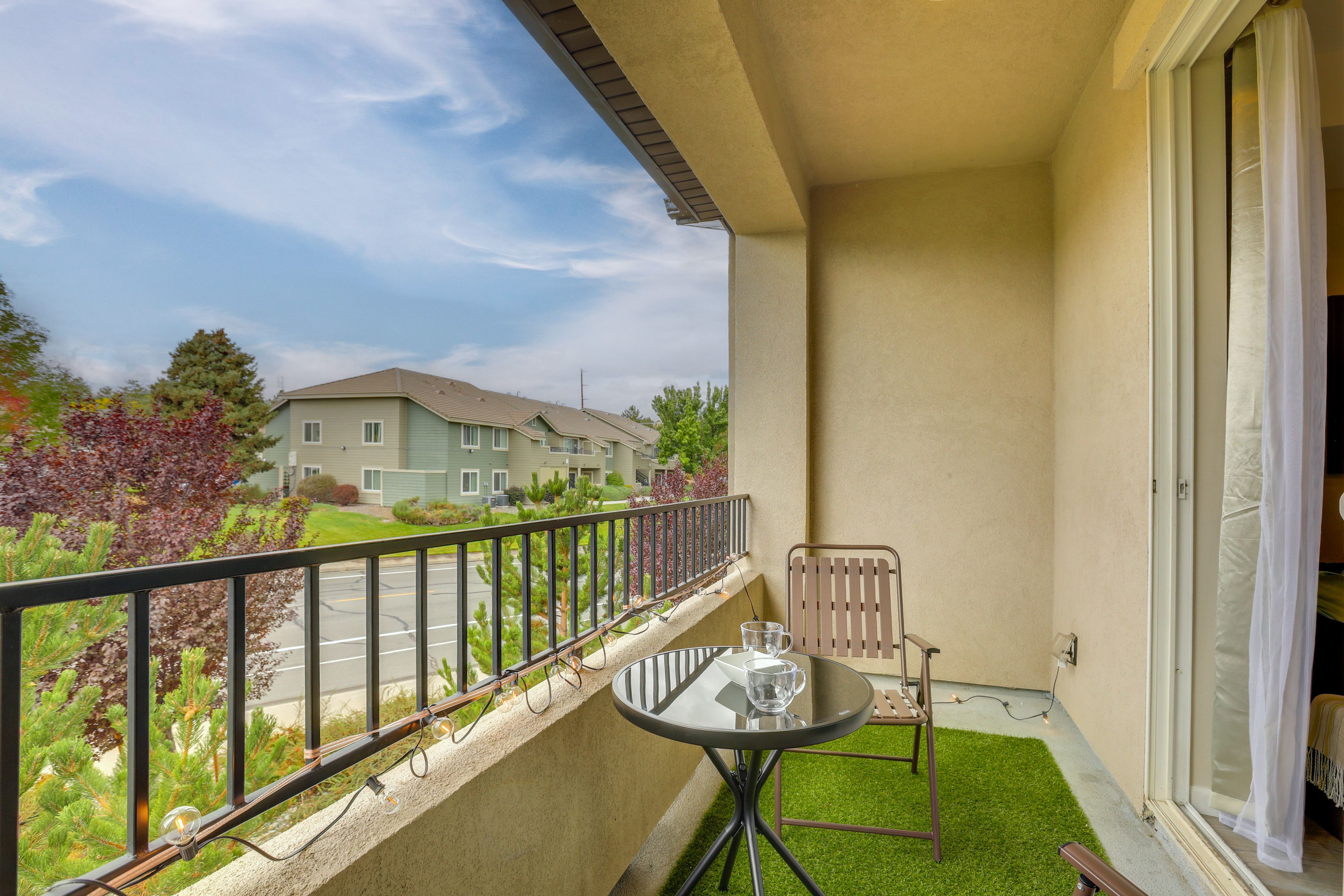 Private Balcony | 2nd Floor | Access via Living Room