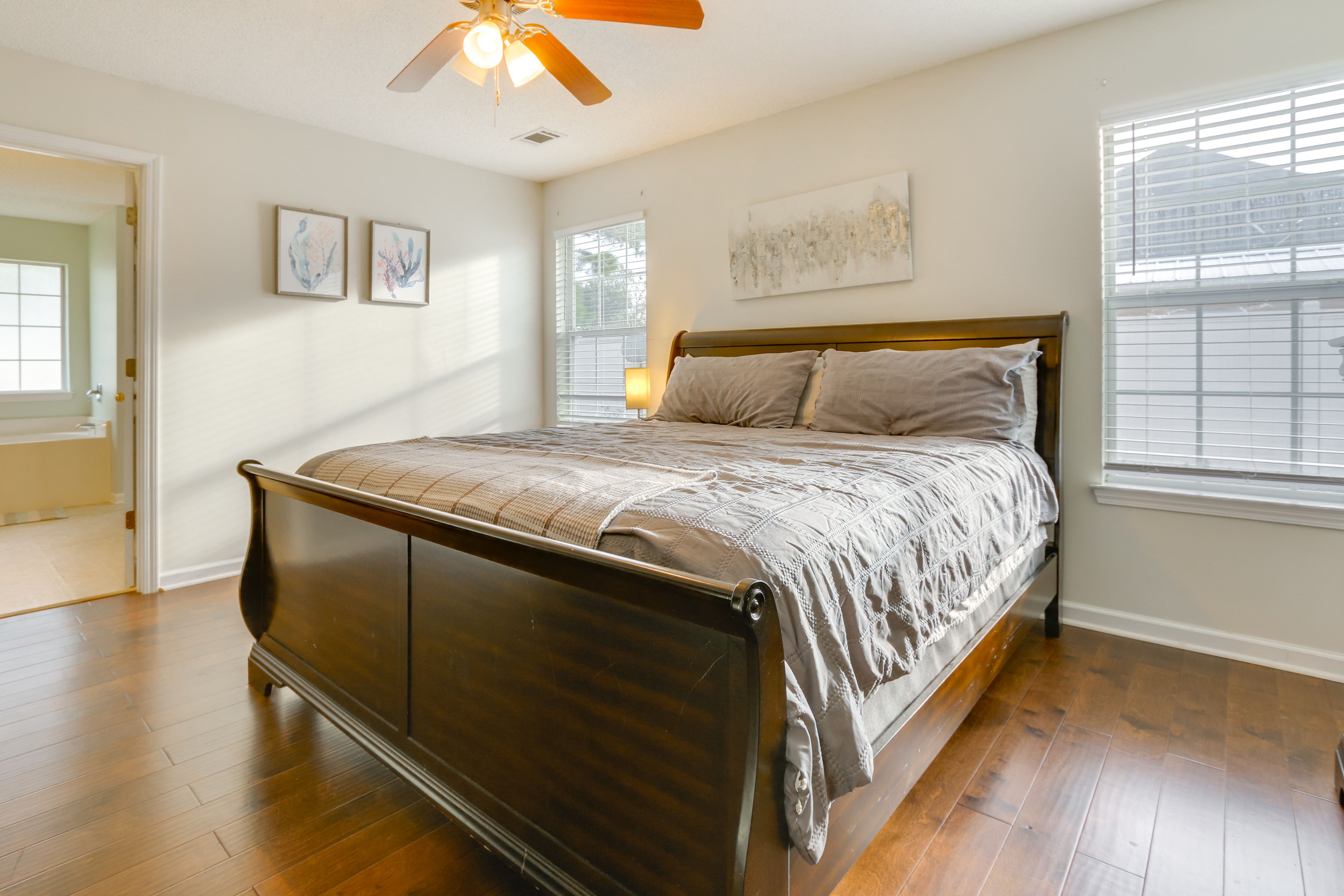 Bedroom 1 | King Bed | Linens Provided | Smart TV