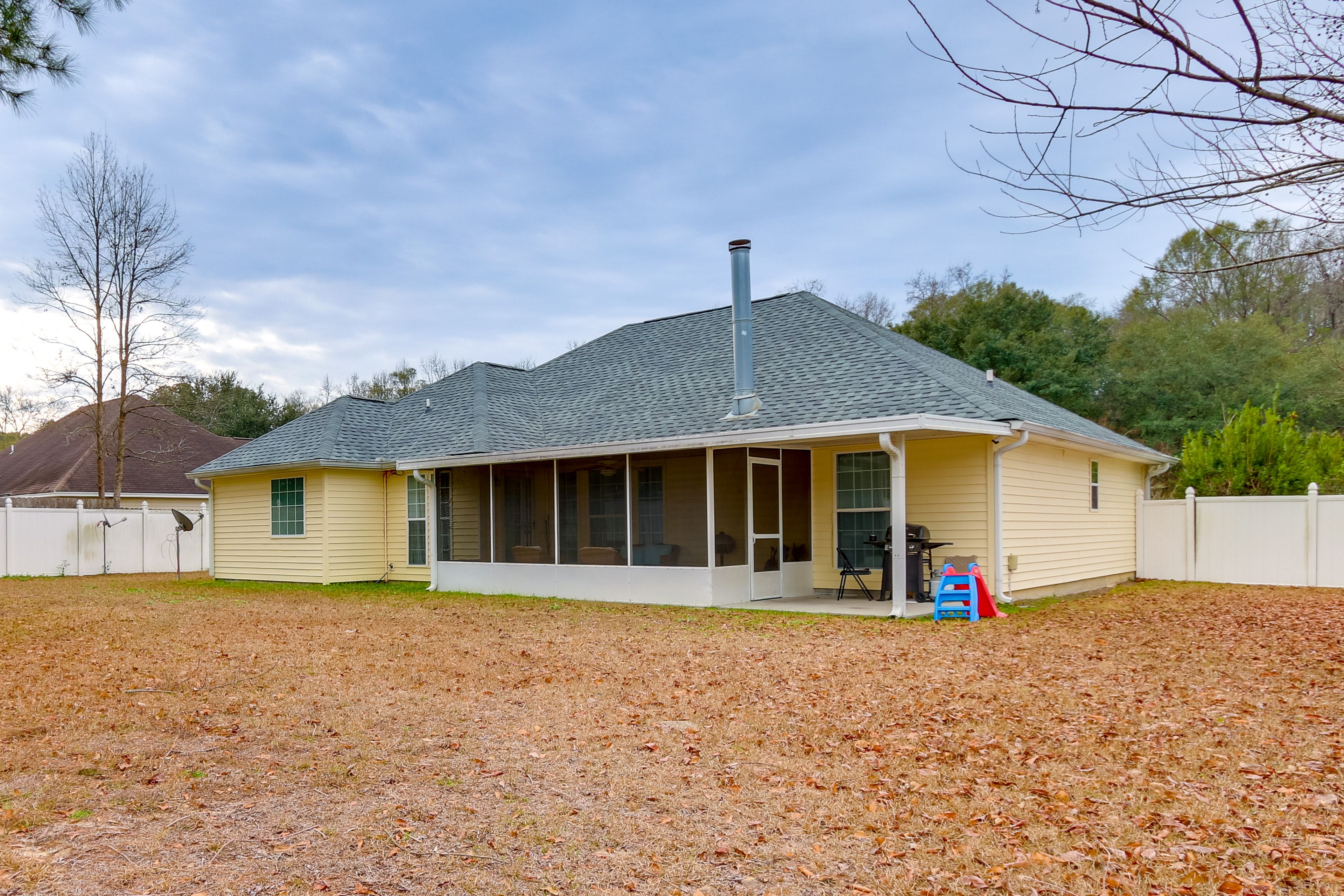 Fully Fenced Backyard