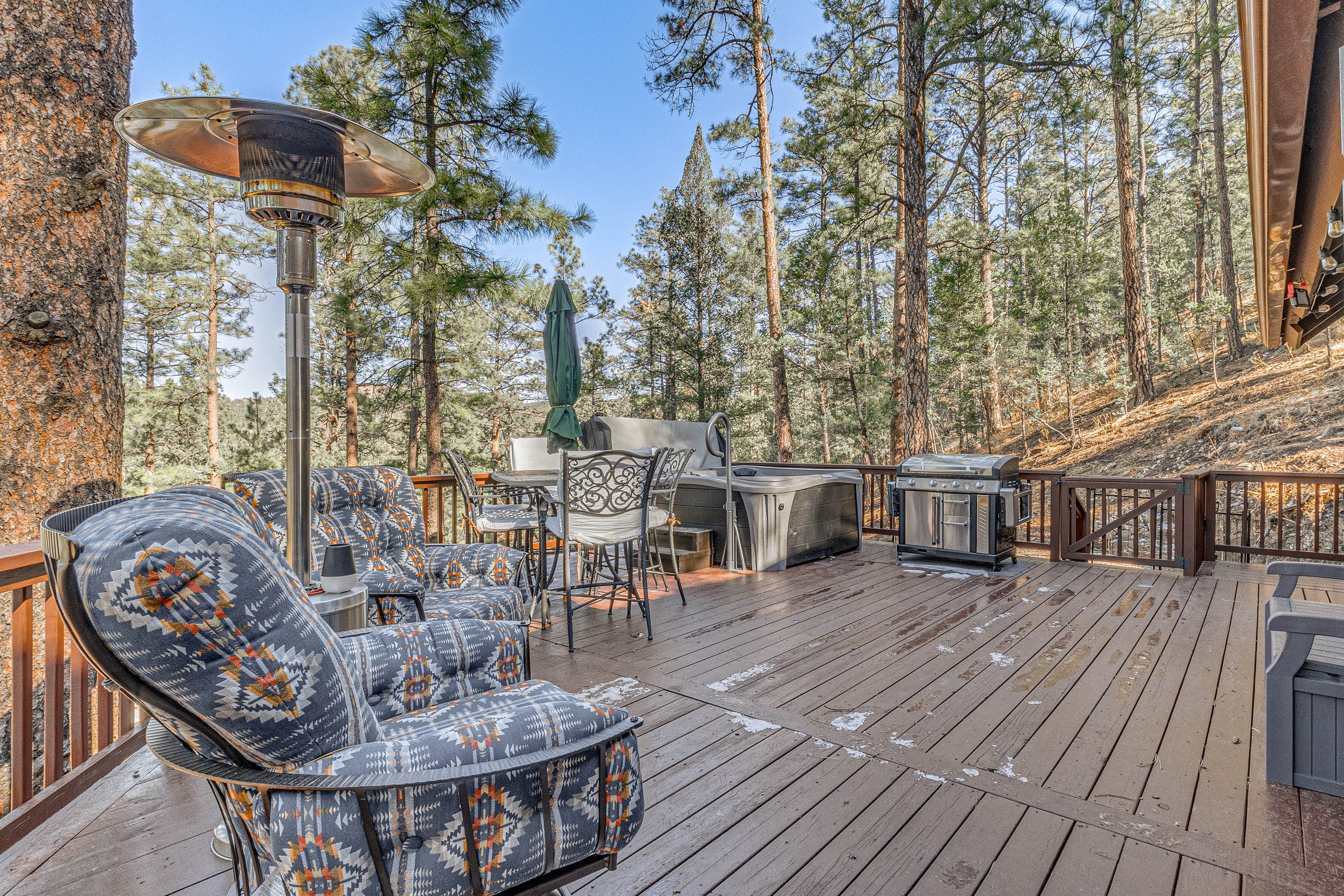 Spacious Deck | Private Hot Tub | Outdoor Seating | Flat-Screen TV