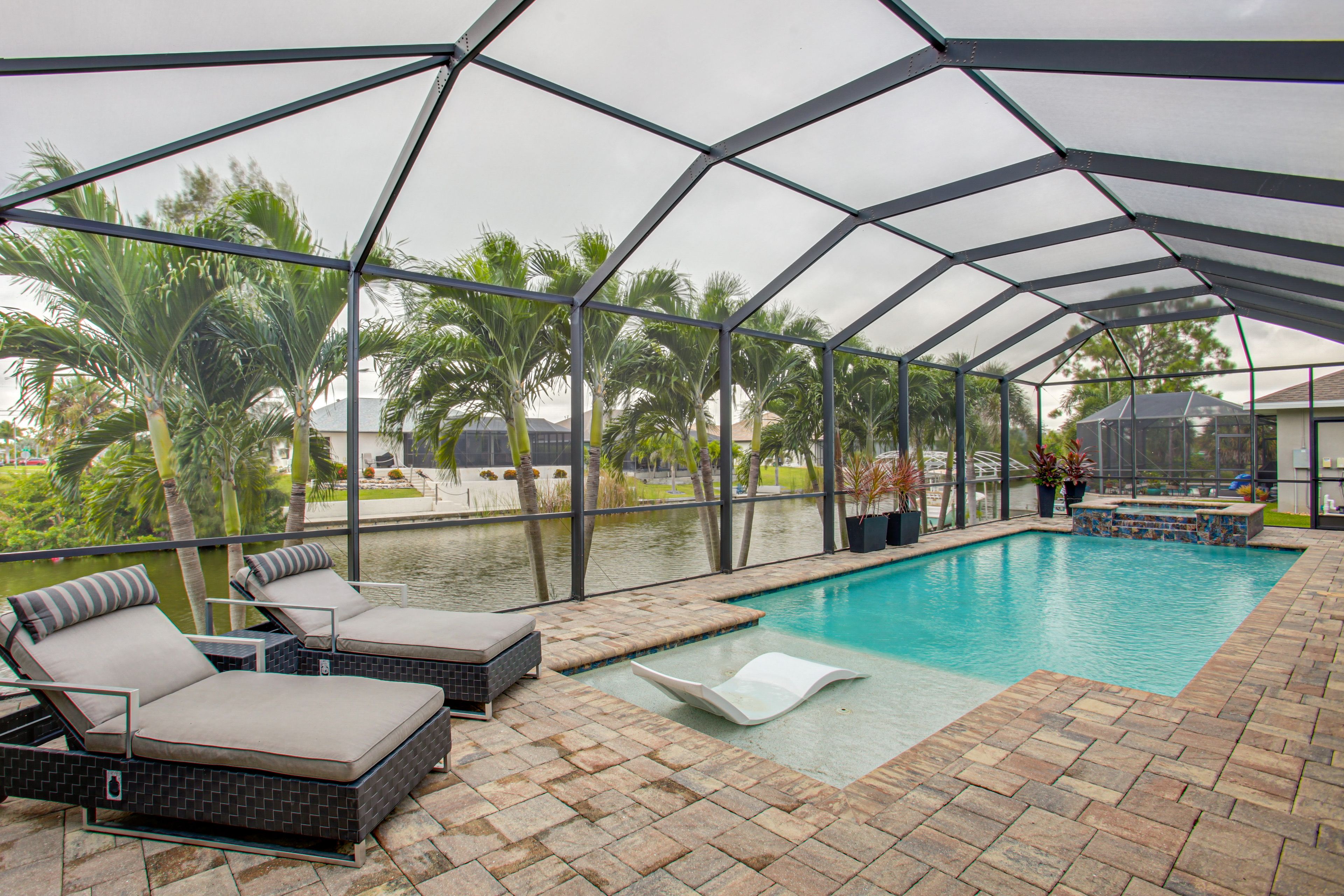Cape Coral Vacation Rental | 3BR | 3BA | 2,200 Sq Ft | 1 Step to Enter