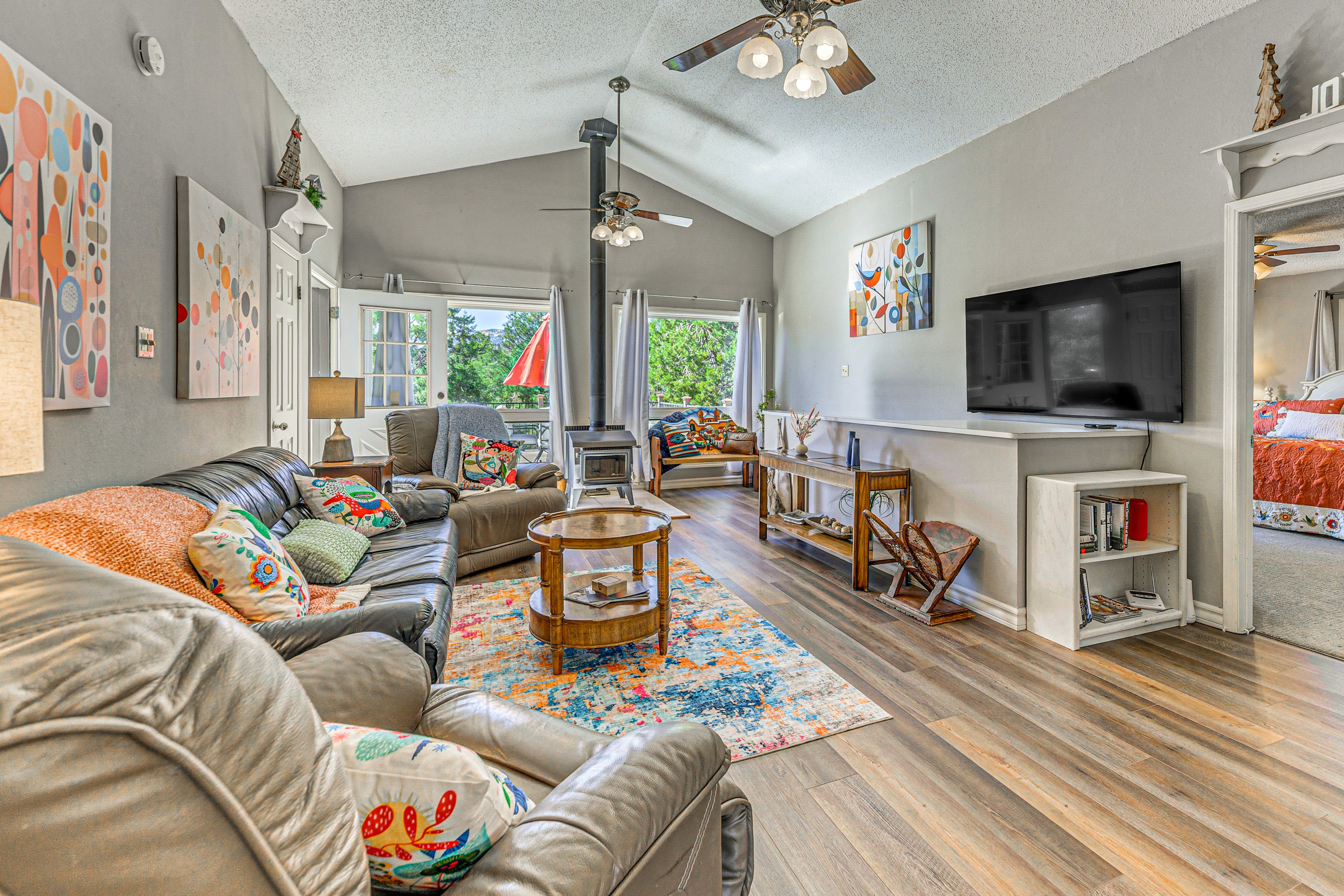 Living Room | Central Heating | Evaporative Cooling System | 2-Story Home