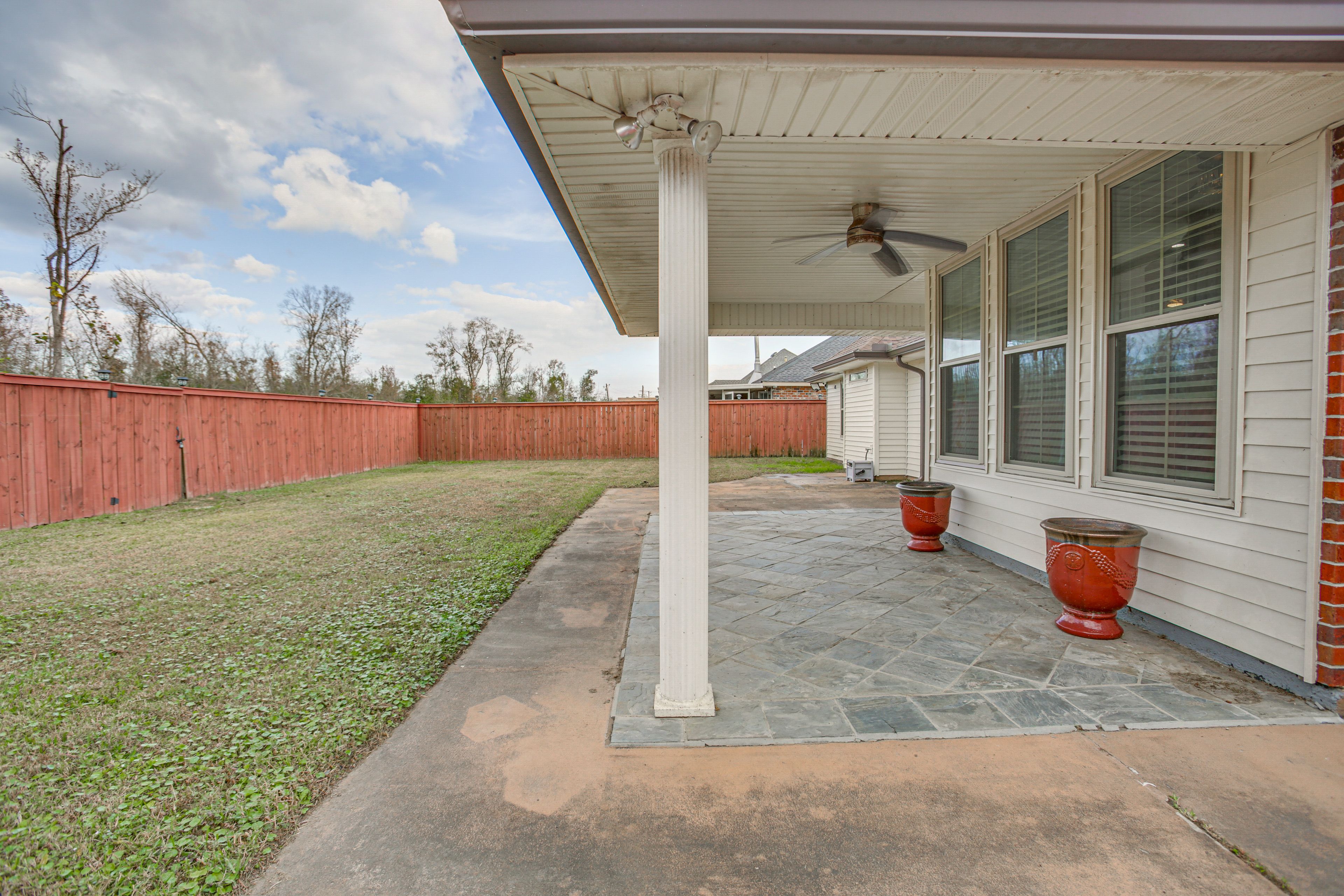 Fenced Backyard | Covered Patio