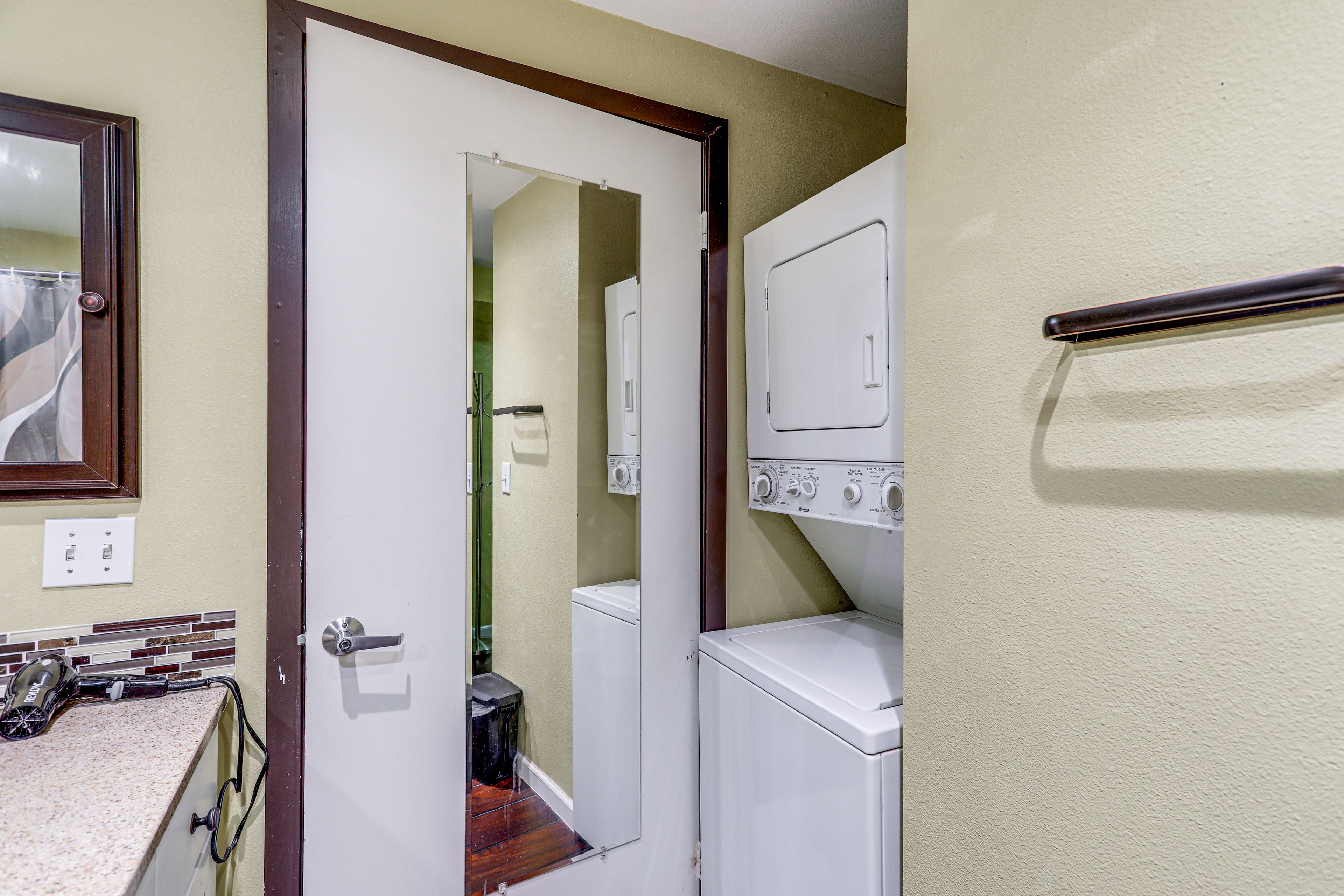 Stacked Laundry Machines