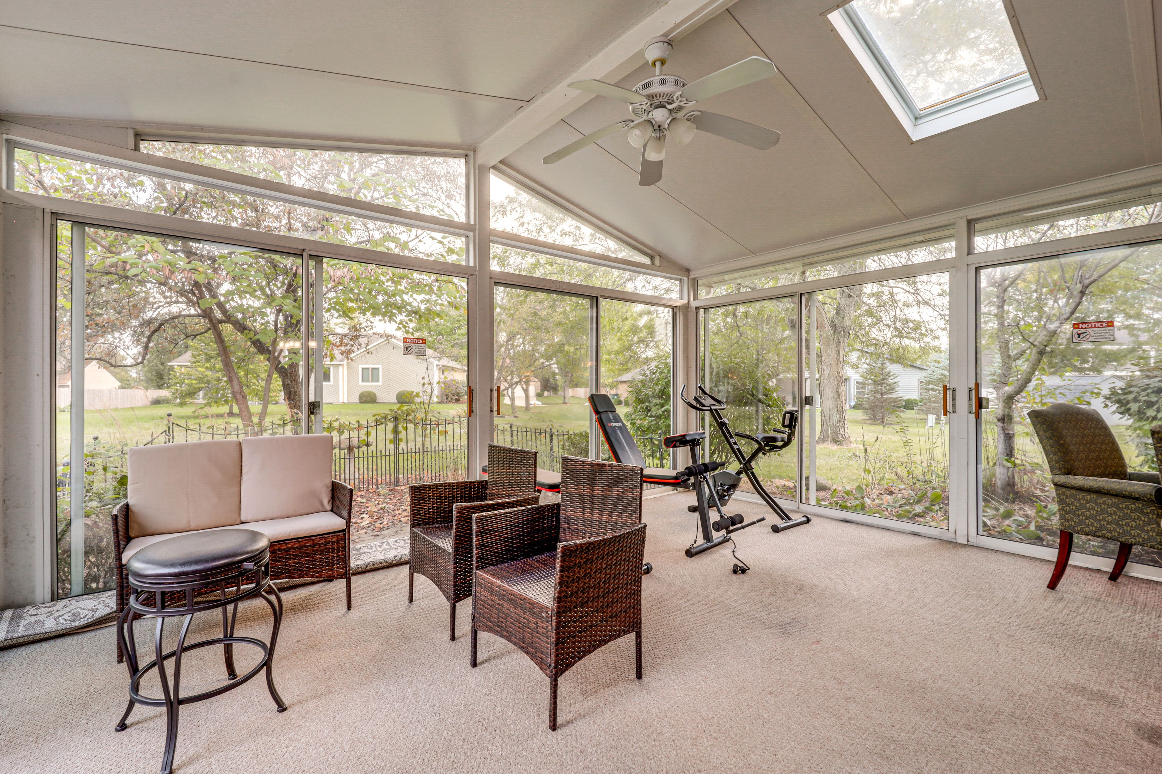 Sunroom w/ Exercise Equipment | 1st Floor