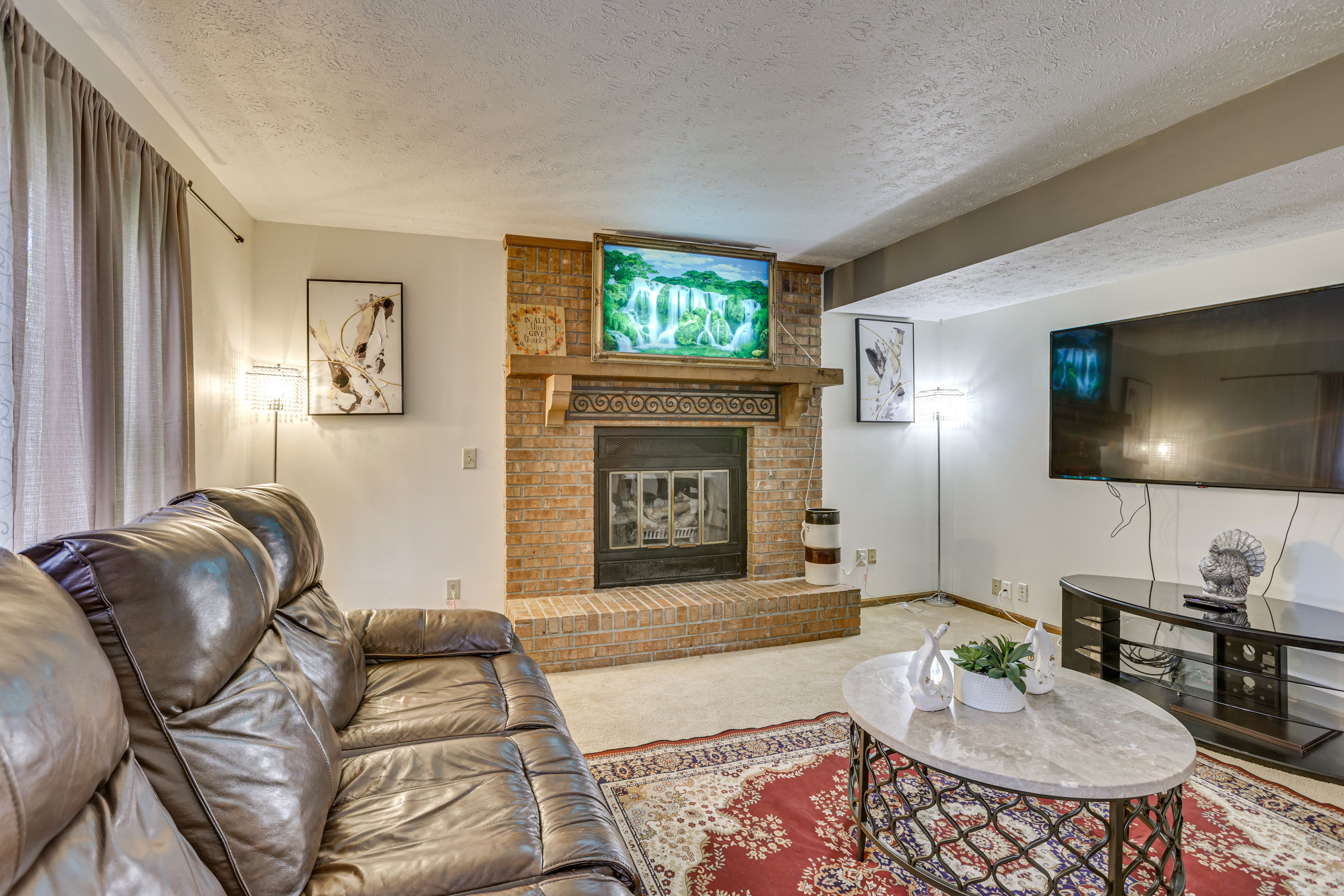 Property Interior | 2-Story Home | Free WiFi | Central A/C & Heating