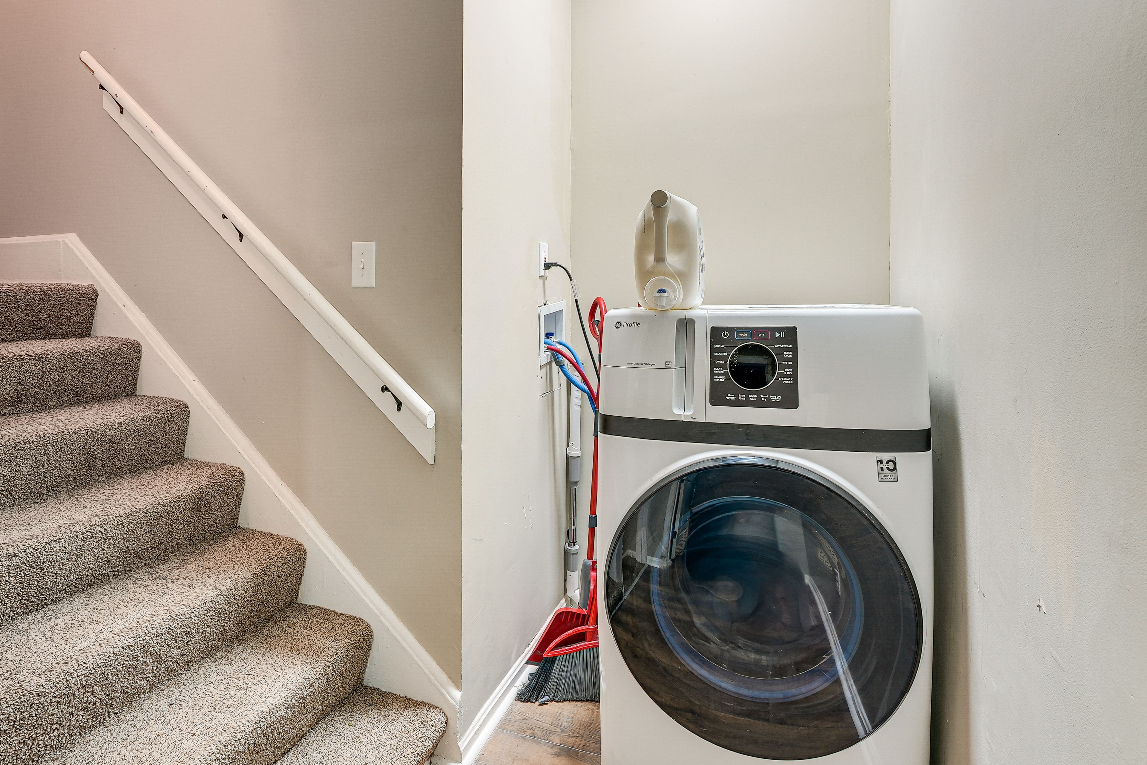 Apartment Entry | In-Unit Laundry | Interior Stairs to Access