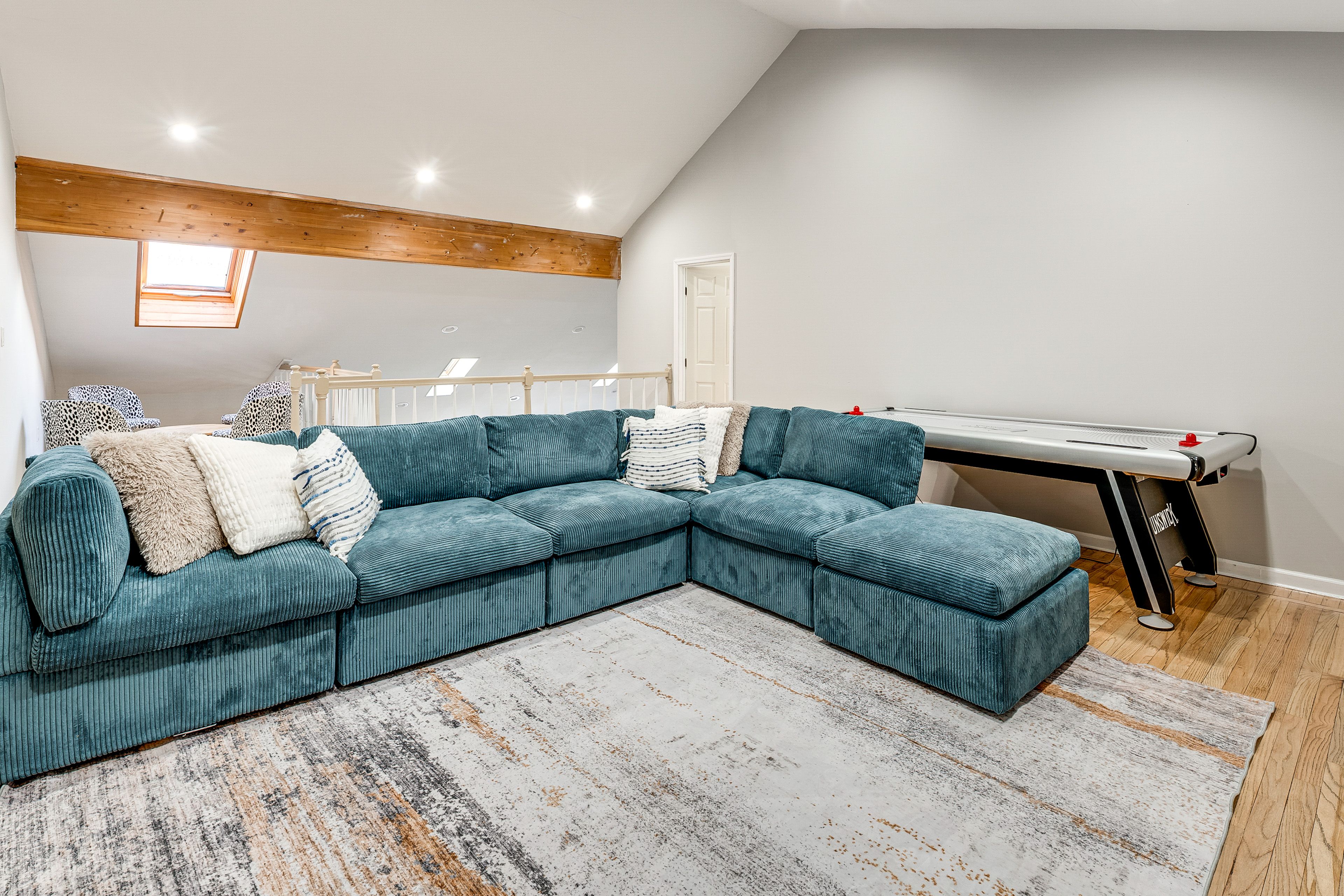 Loft | 2nd Floor | Full Sleeper Sofa | Air Hockey Table | Smart TV