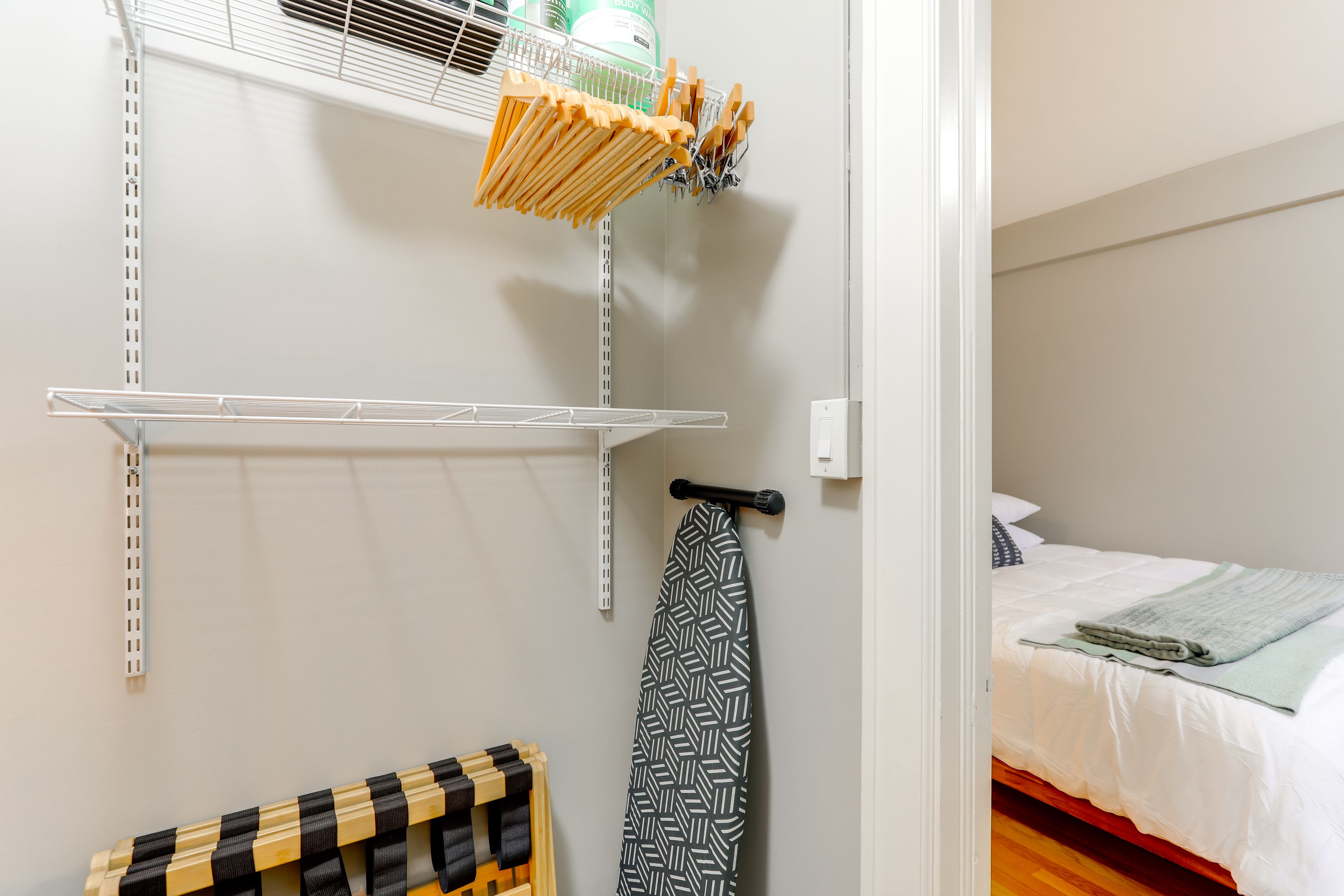Walk-In Closet | Laptop-Friendly Workspace