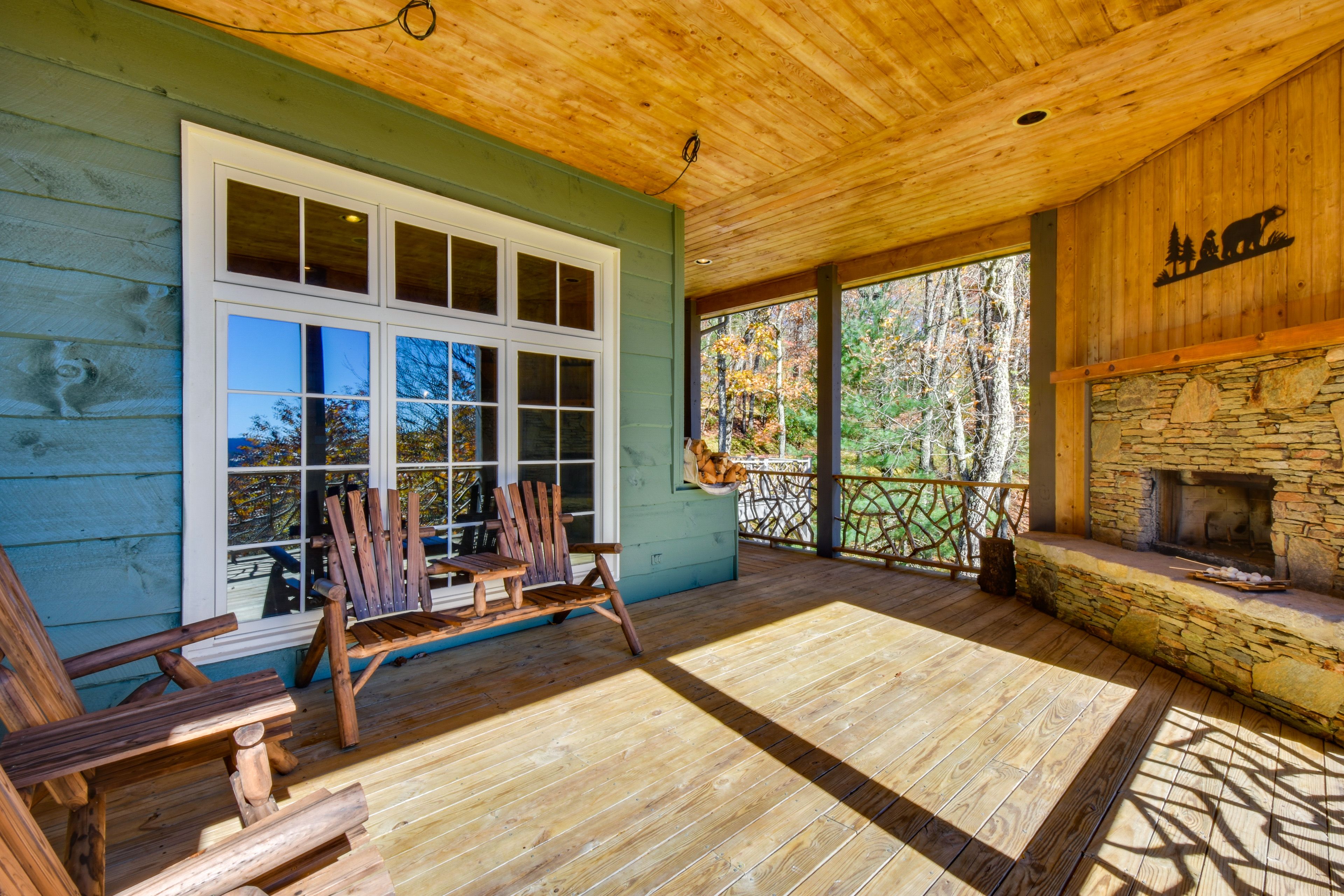 Main-Level Deck | Fireplace