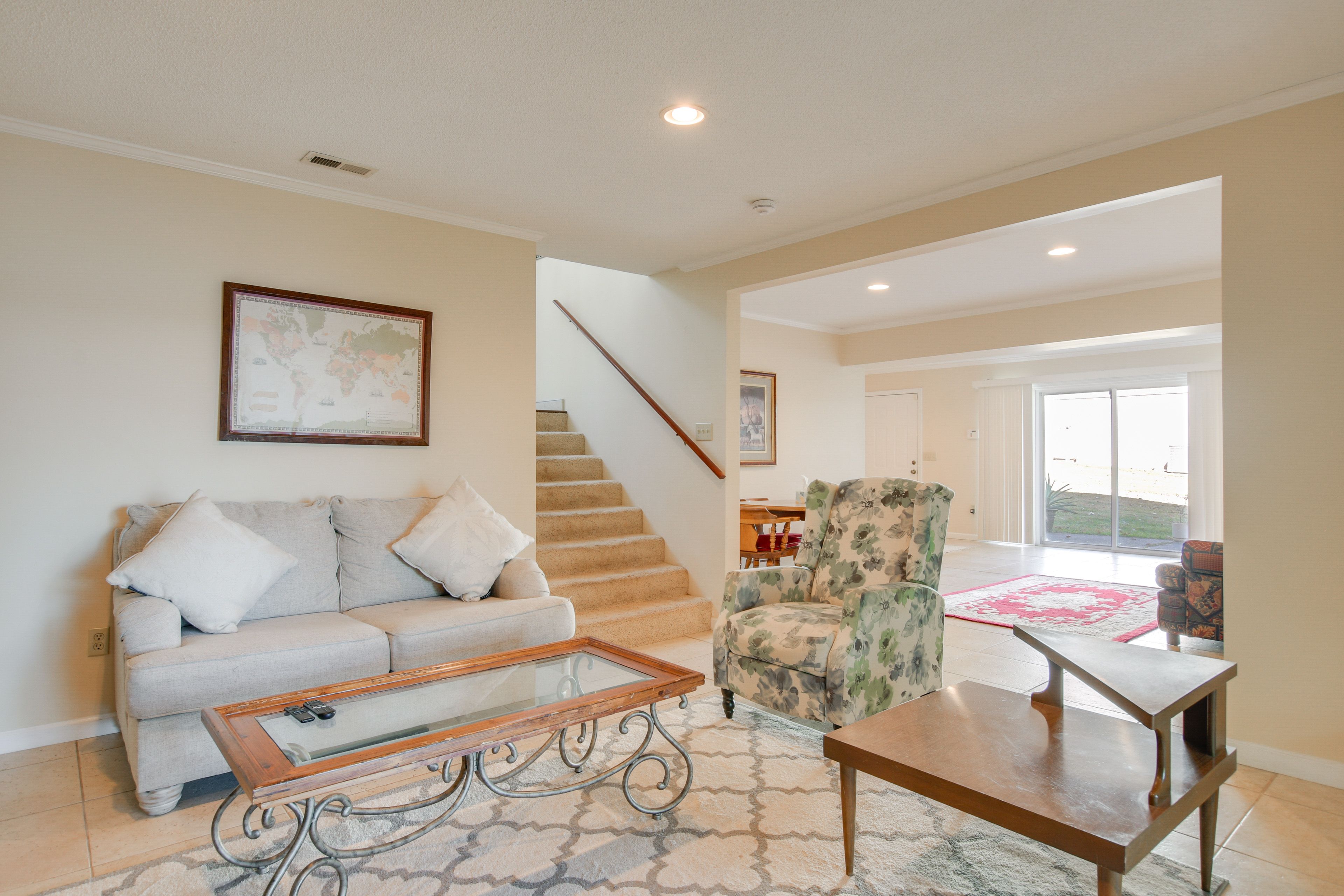 Basement Living Room | Twin Sleeper Sofa | Basement Level