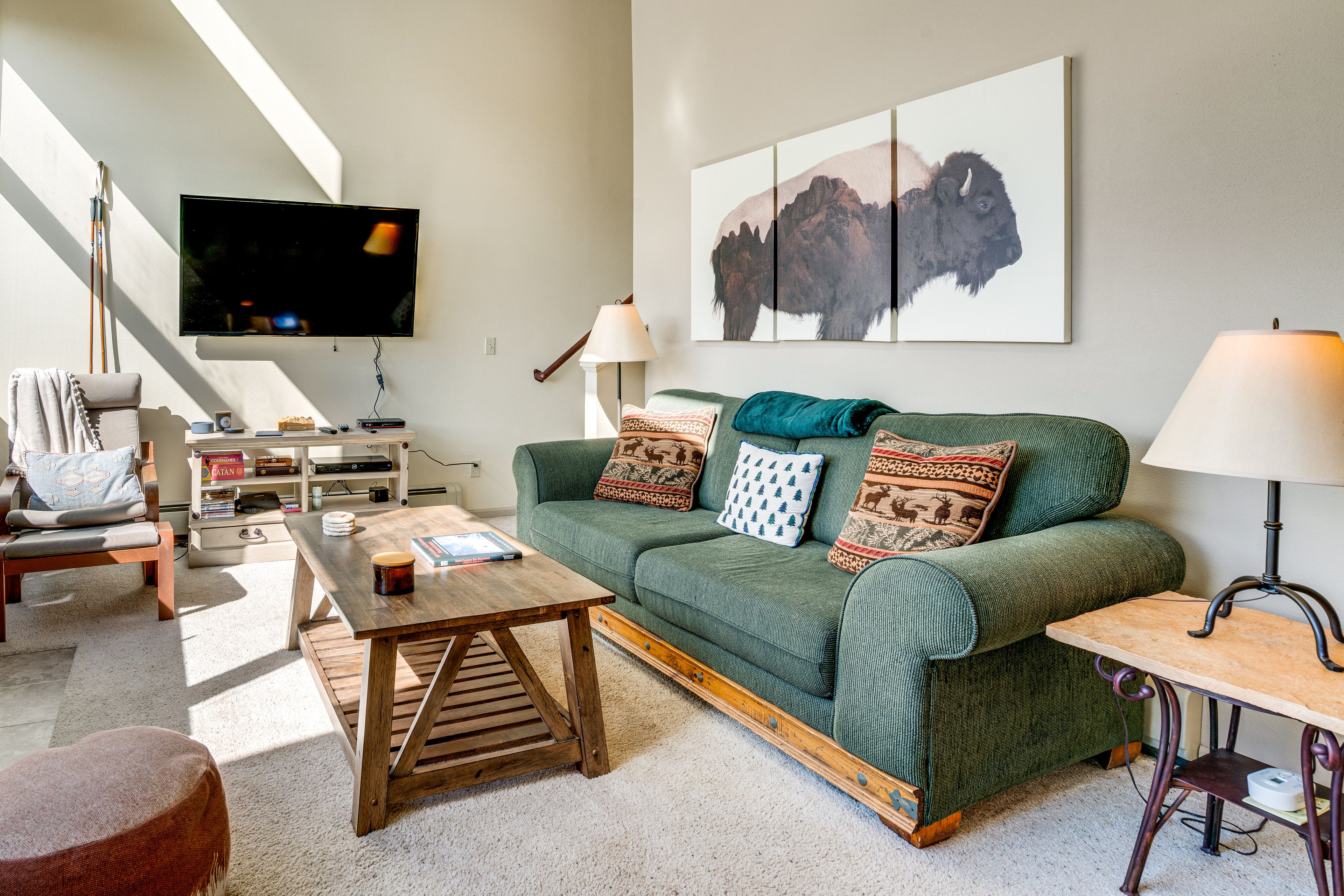 Living Room | Full Sleeper Sofa | Smart TV | 1st Floor